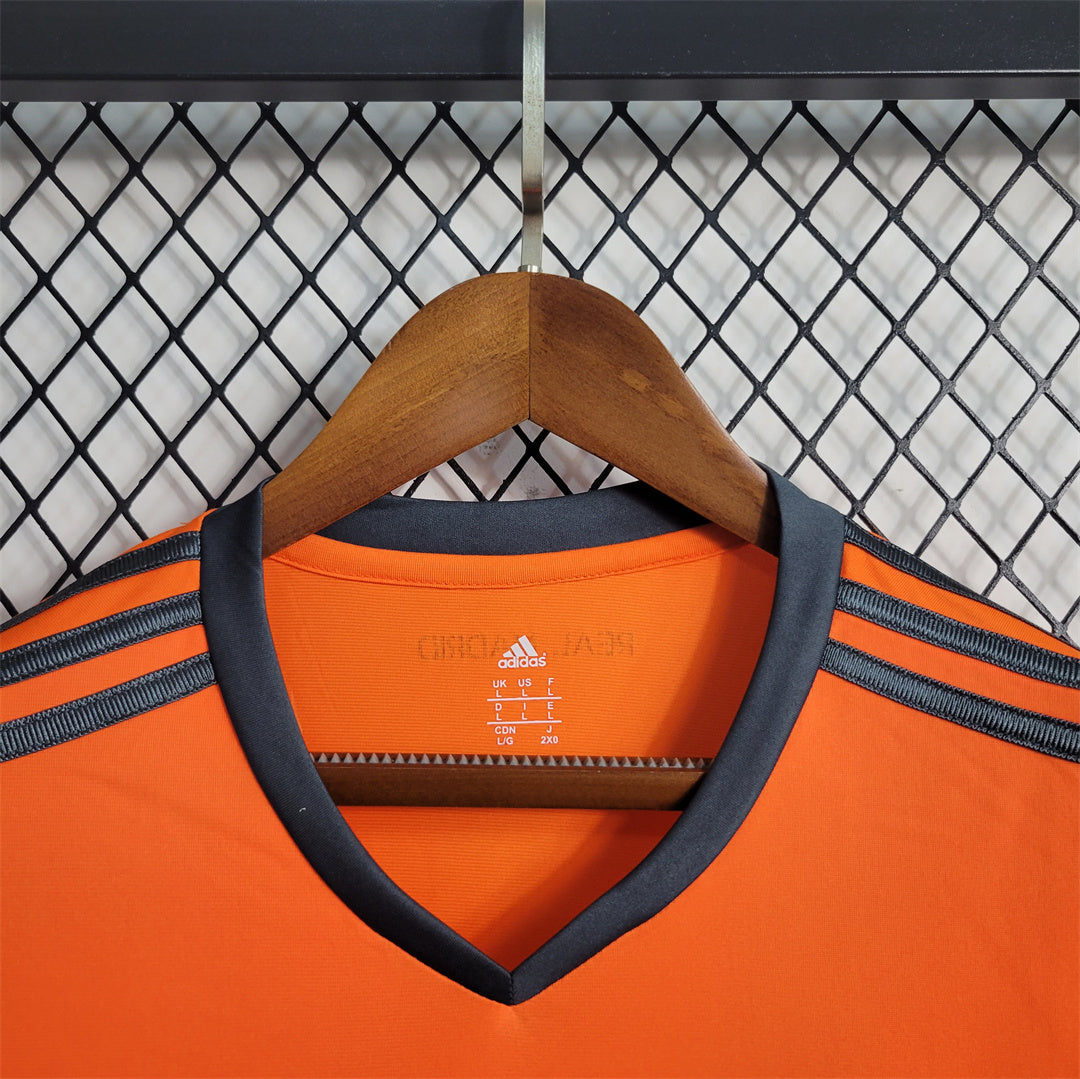 2013/2014 Real Madrid Oranges Drittligatrikot Langarm Retro-Trikot