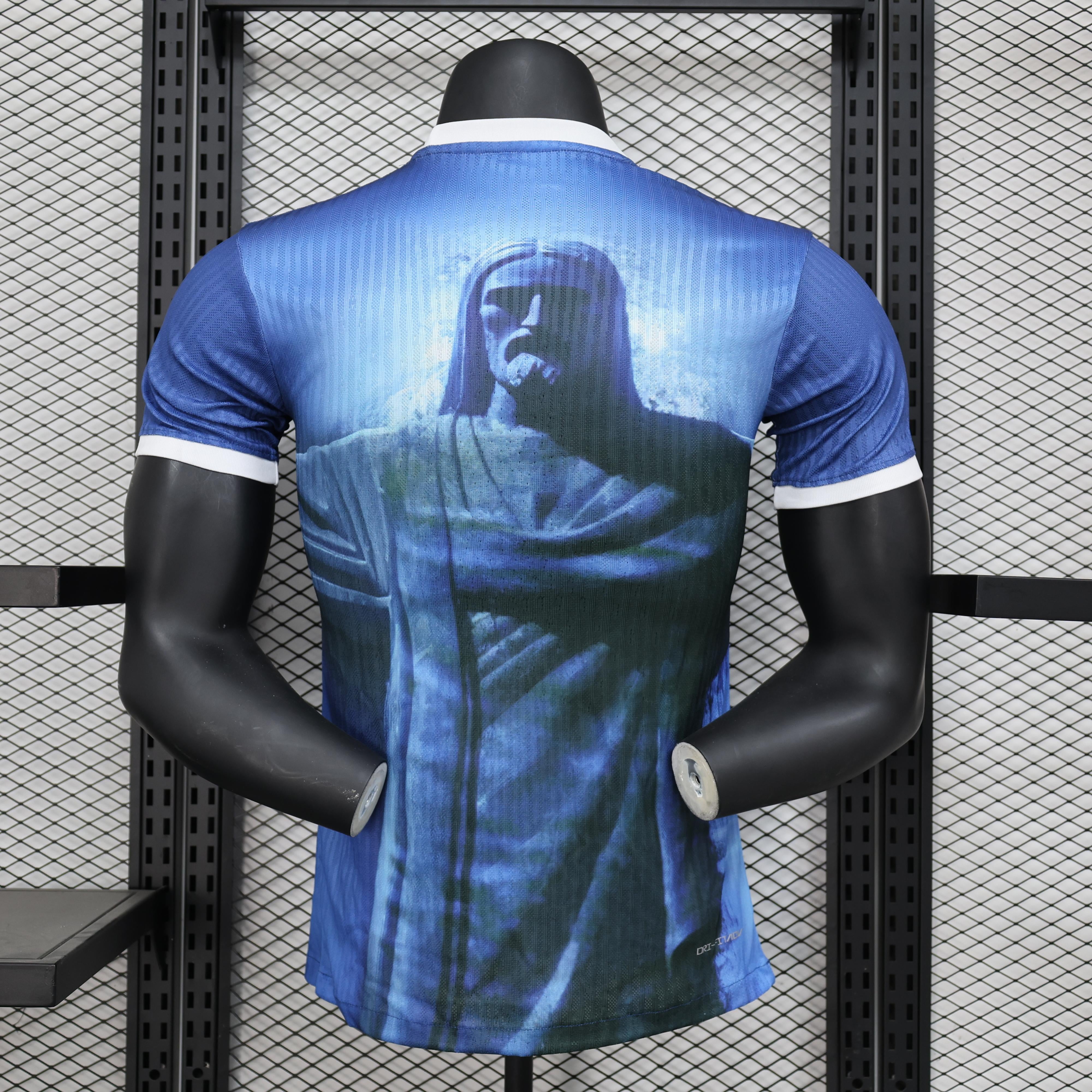 Brasilien Blau Jesus Christus Spezialtrikot