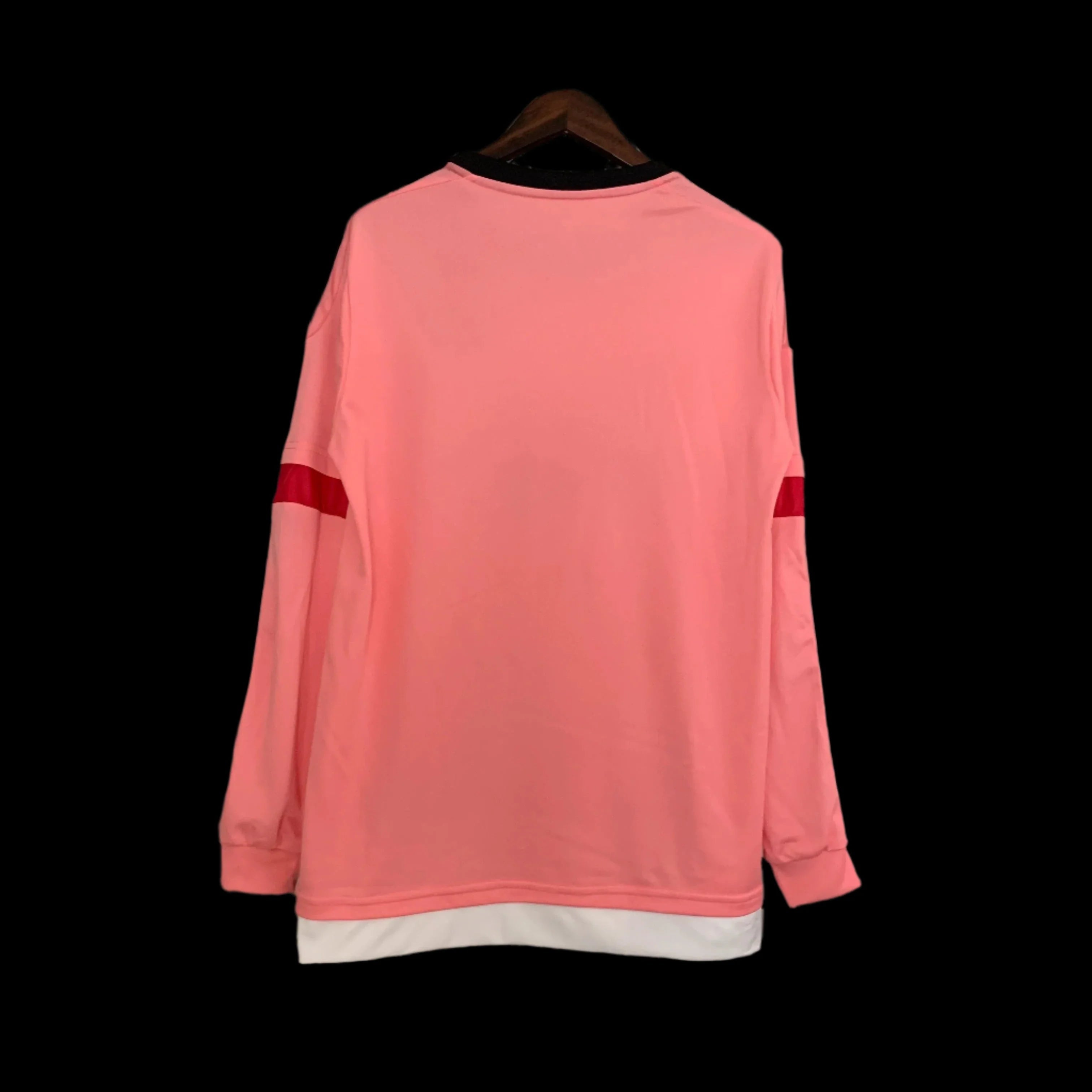 2015-2016 Juventus Auswärts Retro Trikot in Pink Langarm