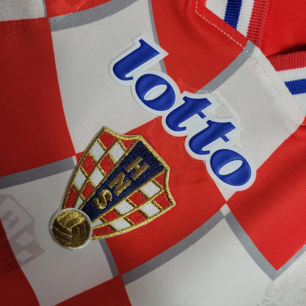 Kroatien Heim Retro-Trikot – 1998