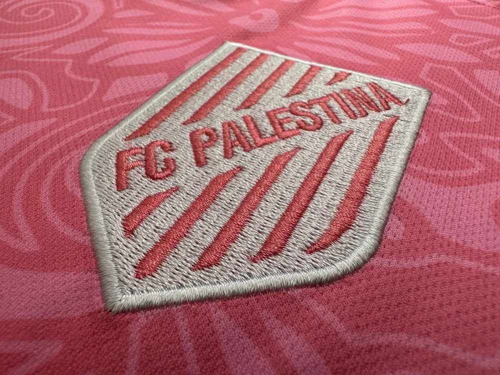 FC Palestina x Farrah Azam Kollaborationsshirt Palästina Pink Kit