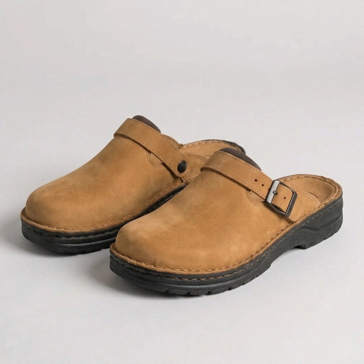 Leather Comfort Slip On Sandals