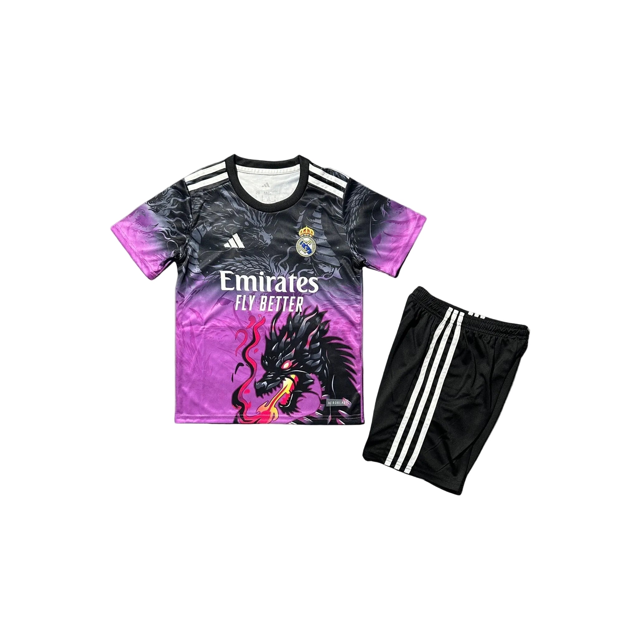 Real Madrid Flammender Drache Kindertrikot
