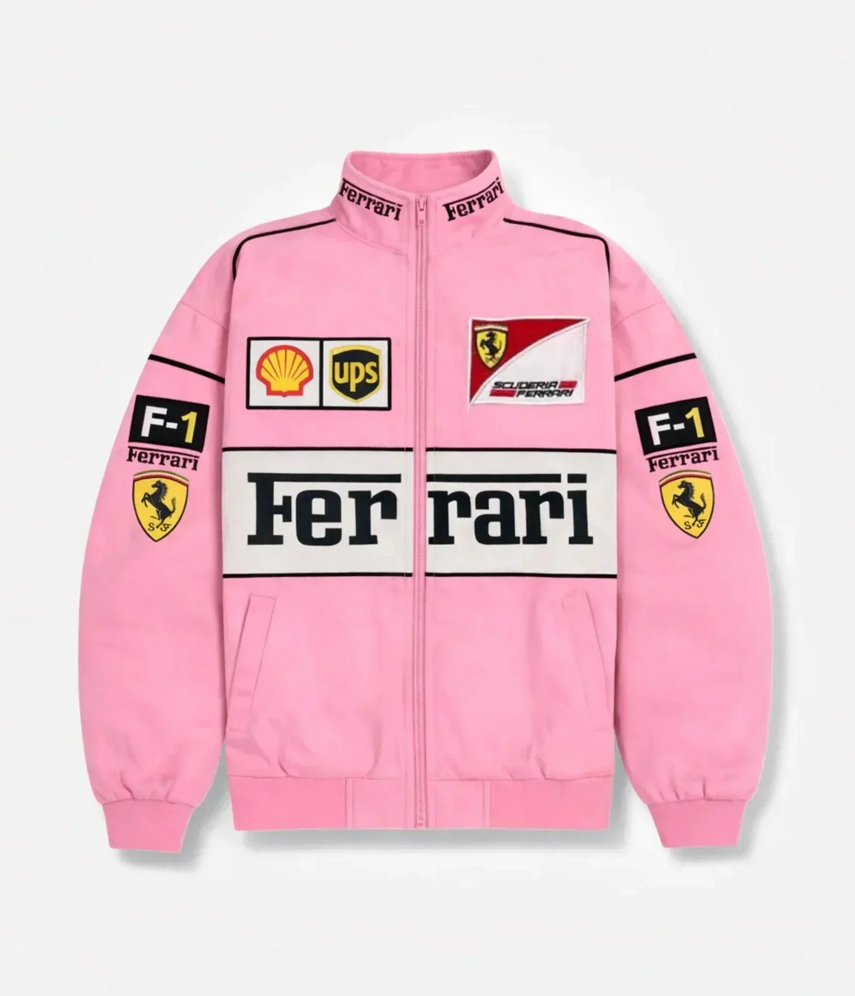 Ferrari F1 Vintage Pink Rennjacke