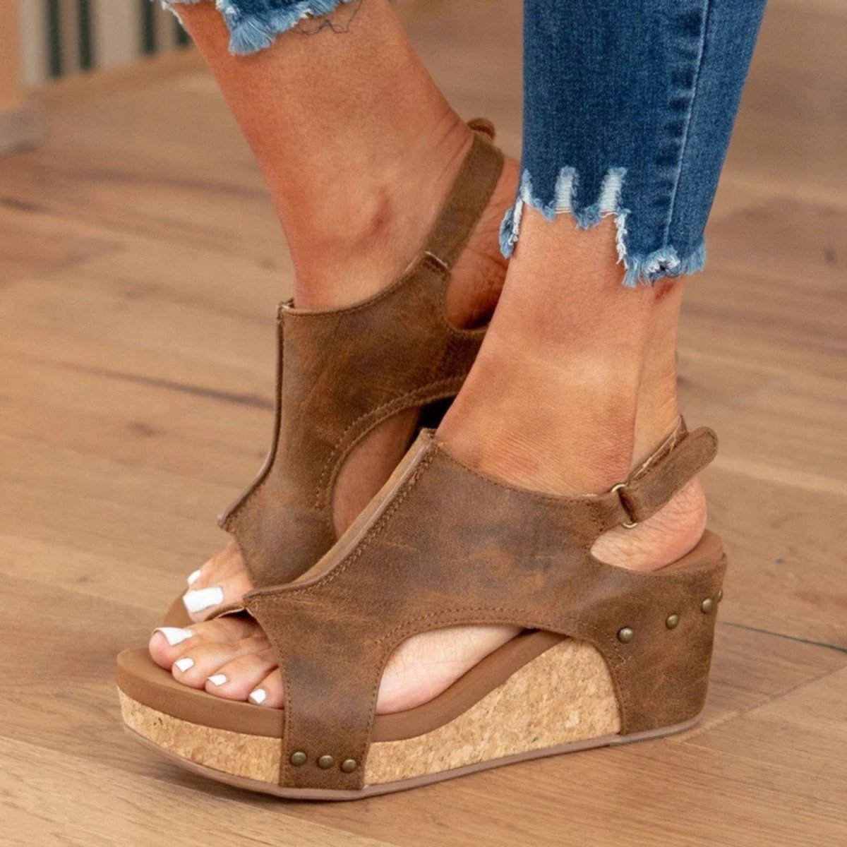 Supportive Wedge Comfort Sandals