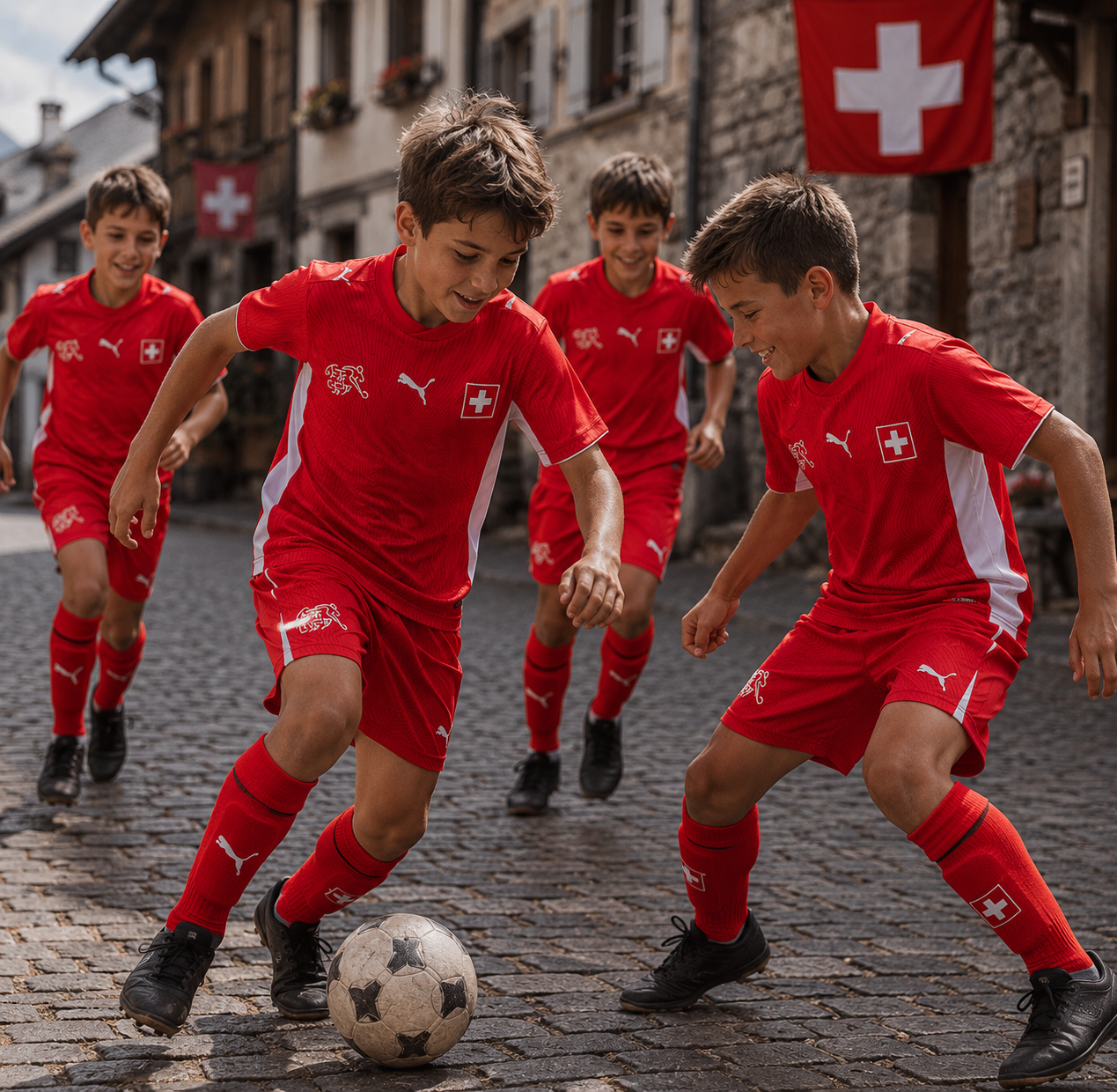 Schweiz 2026 Kinder Weltmeisterschaftstrikot