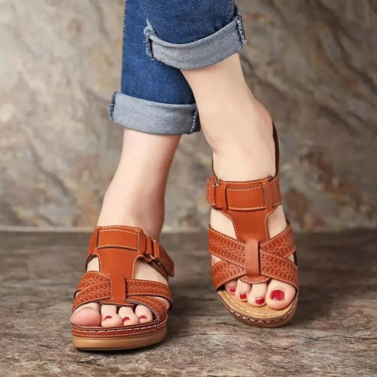 Wedge Arch Support Sandals