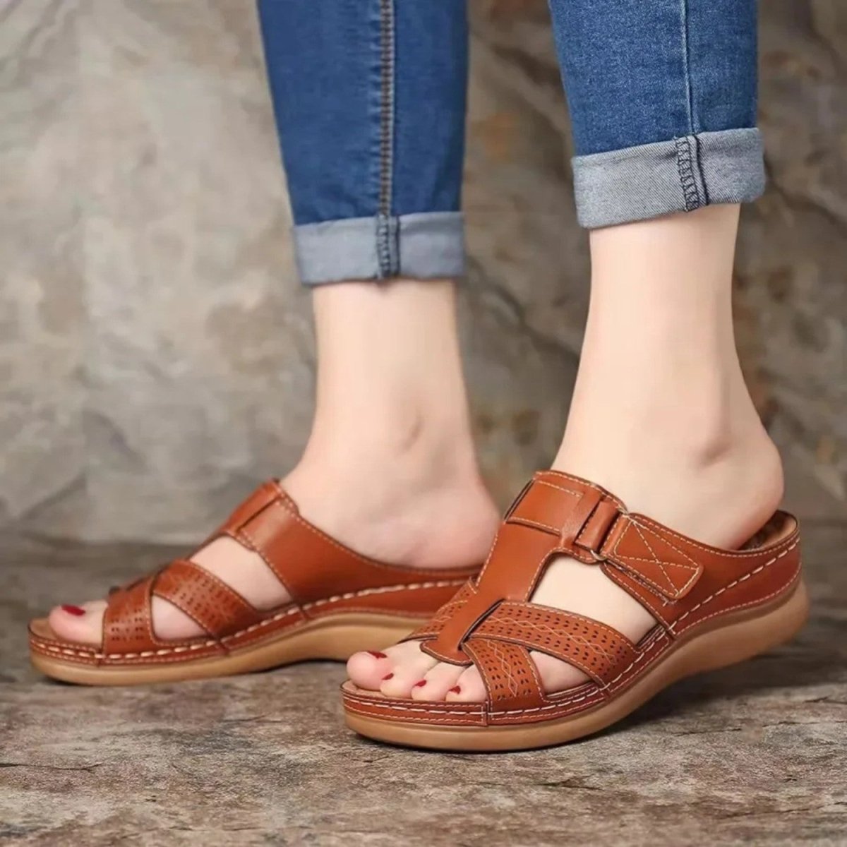 Wedge Arch Support Sandals