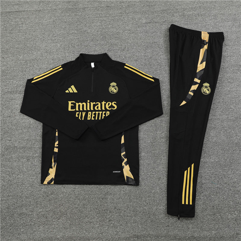 Real Madrid Trainingsanzug – Schwarz (Kinder)