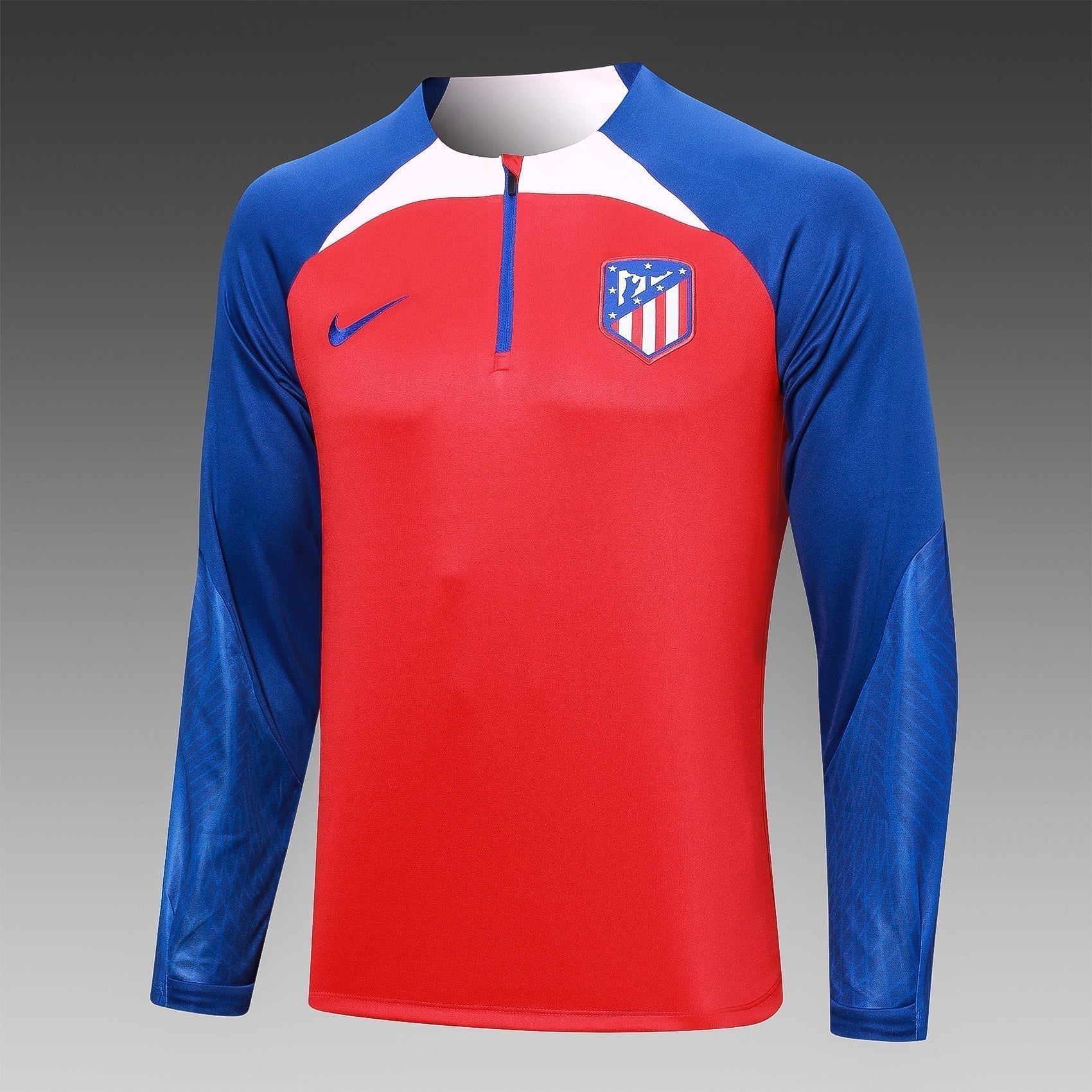 Atletico Madrid 23-24 Roter Trainingsanzug (Halb-Reißverschluss)