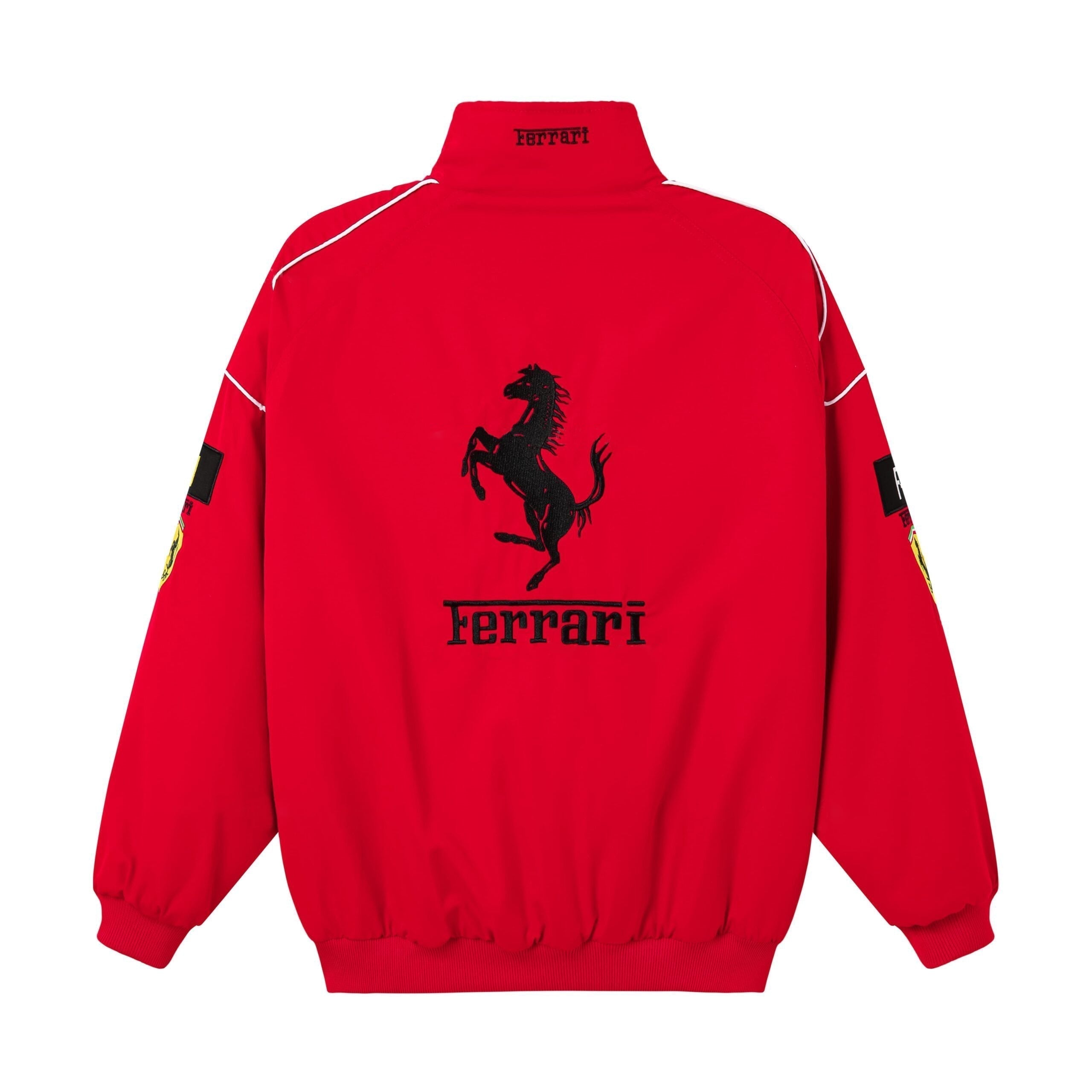Giacca Team Corse Rari F1 – Giacca Scuderia Motorsport Rossa con Zip