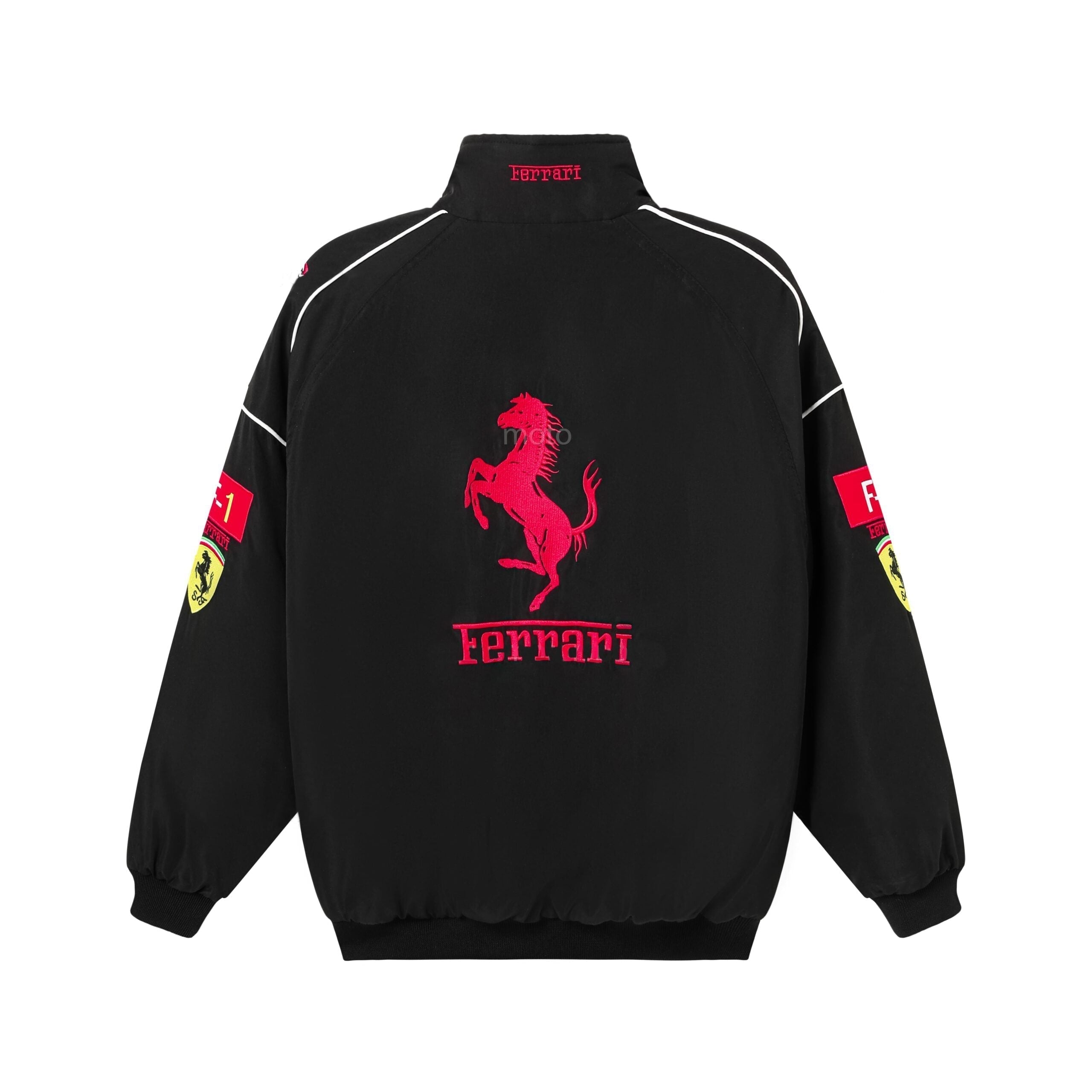 Rari F1 Rennteam Jacke – Schwarzer Scuderia Motorsport Reißverschluss-Mantel