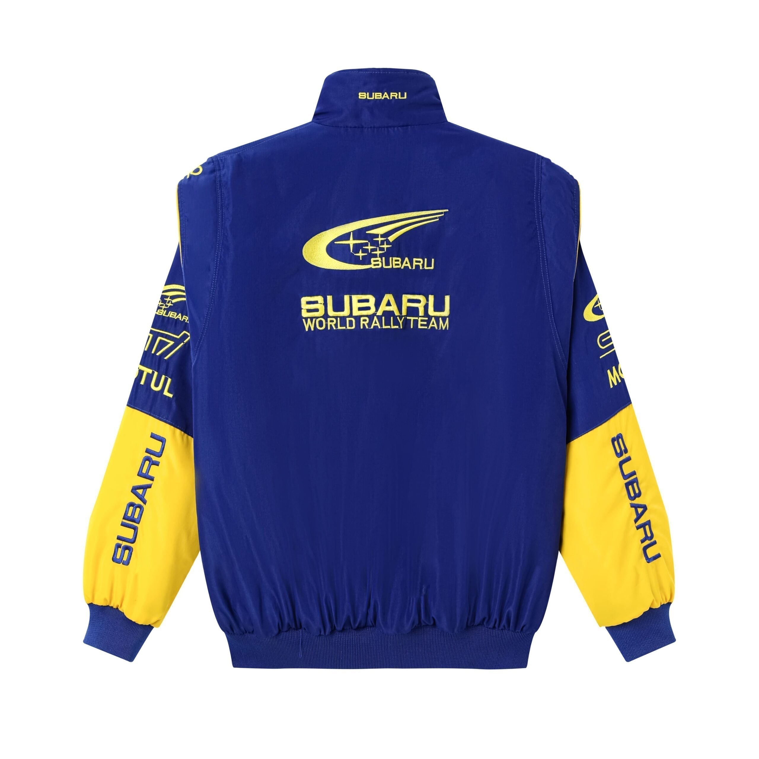 Subaru World Rally Team Jacke – Blau & Gelb Motorsport Racing Reißverschlussjacke