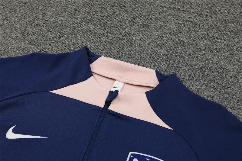 Tuta Royal Blue Atletico Madrid 23-24 (mezza zip)