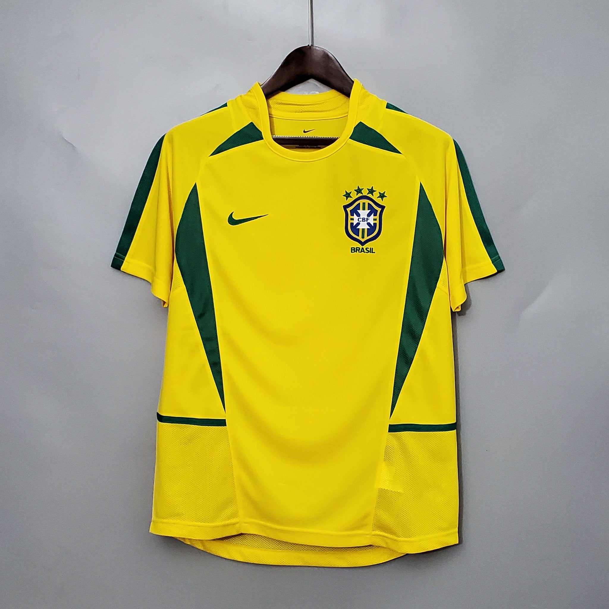 Brasilien Heim-Retro-Trikot 2002