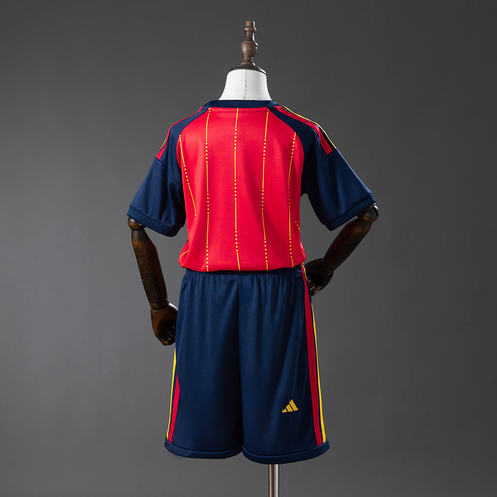 Spanien Heimtrikot Kinder 2026 Weltmeisterschaftsausgabe