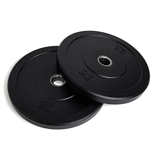 Apoliam- Olympic Bumper Weight Plates - Rubber Coated - 2 inch Barbell Weight Set