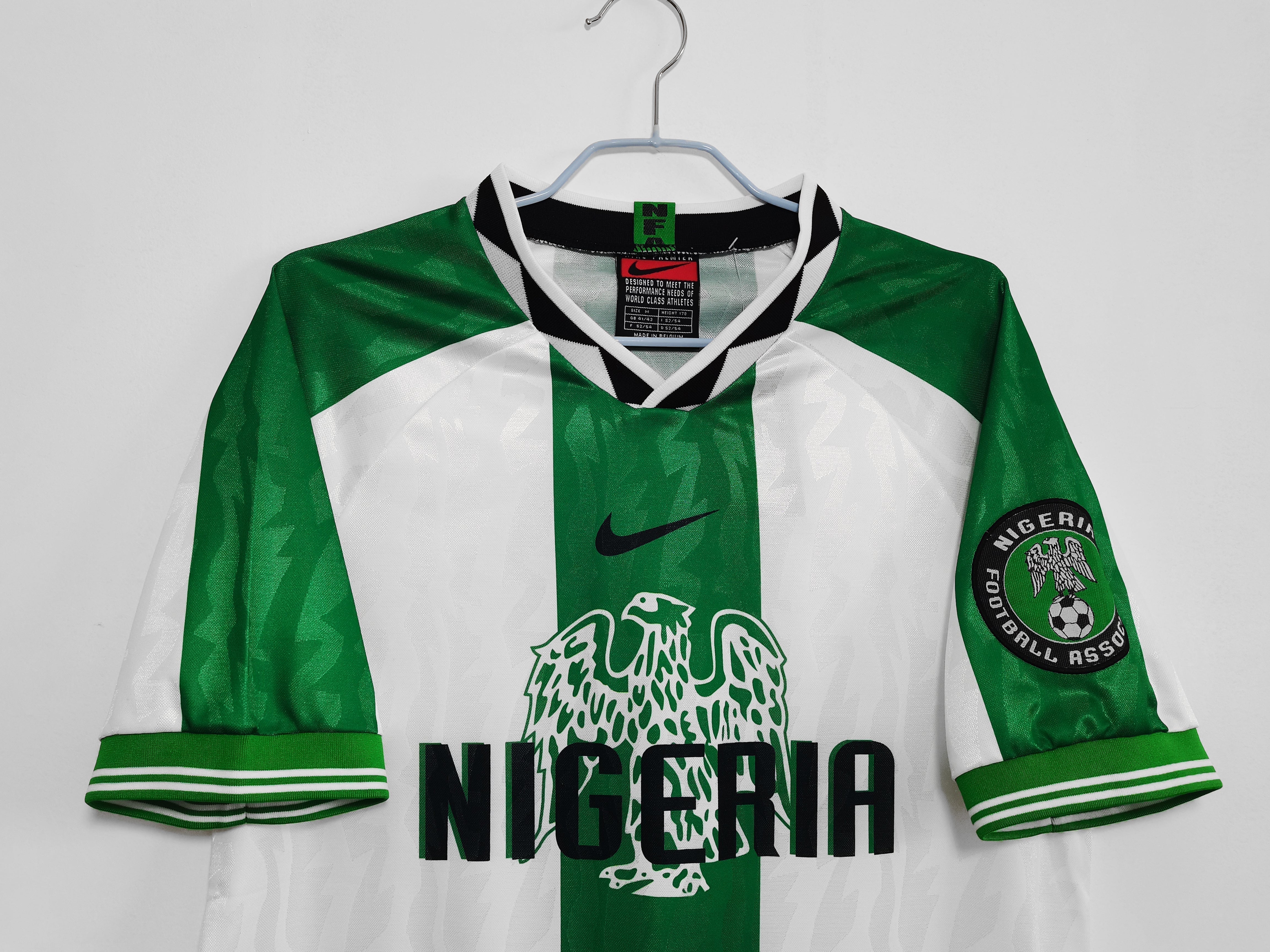 1996/98 Nigeria Weiß-Grünes Trikot