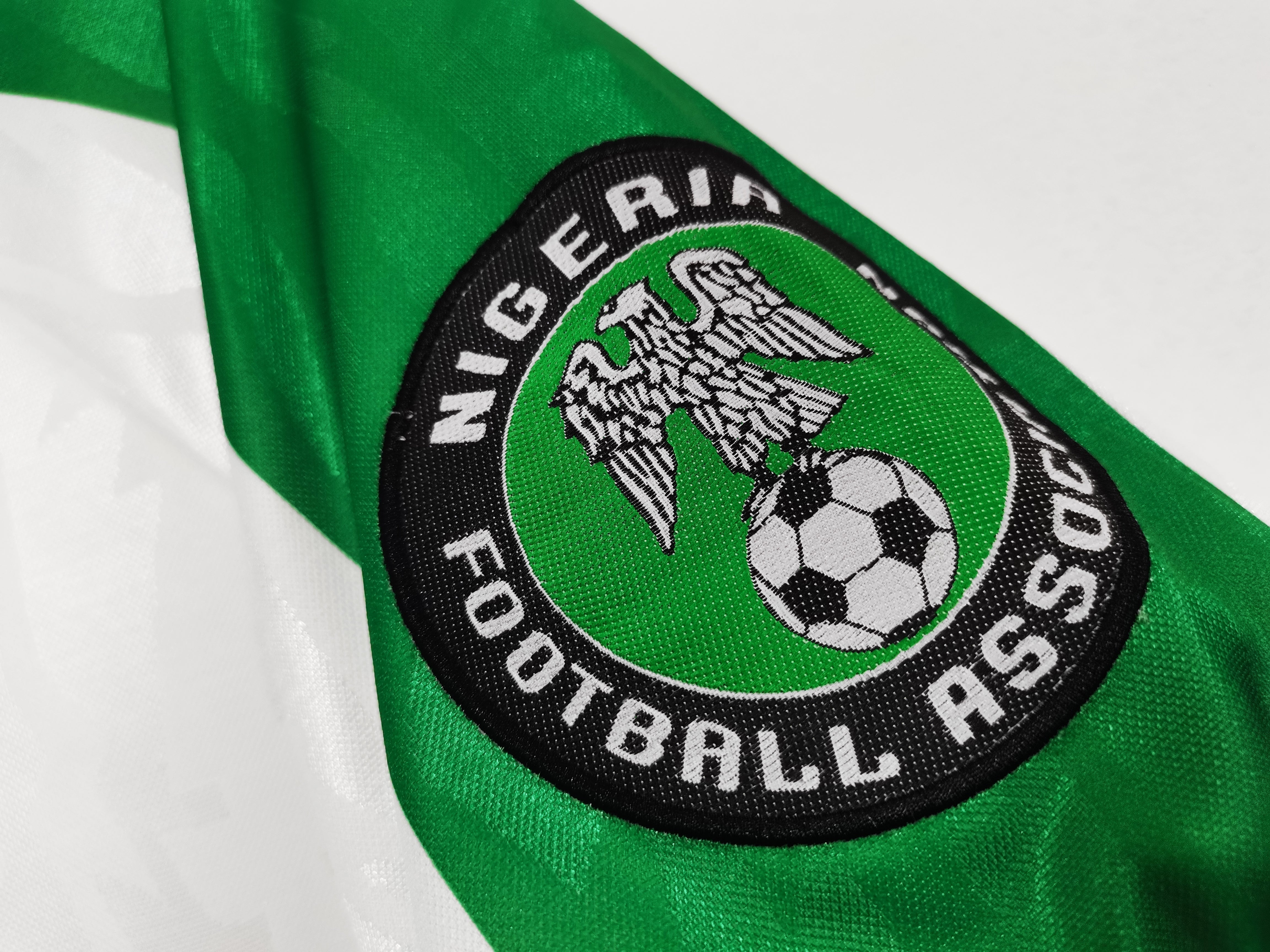 1996/98 Nigeria Weiß-Grünes Trikot