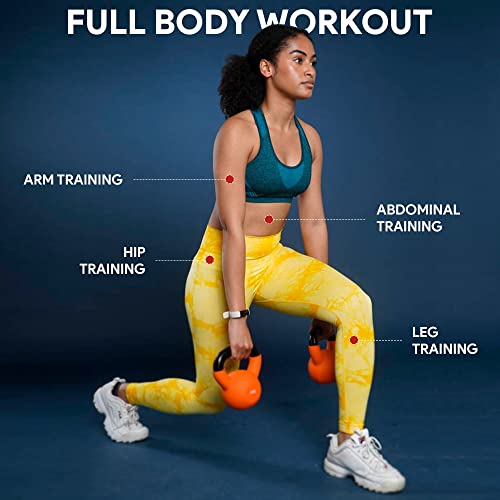 Apoliam Neoprene Coated Cast Iron Kettlebell Weights - Sizes 4kg to 20kg
