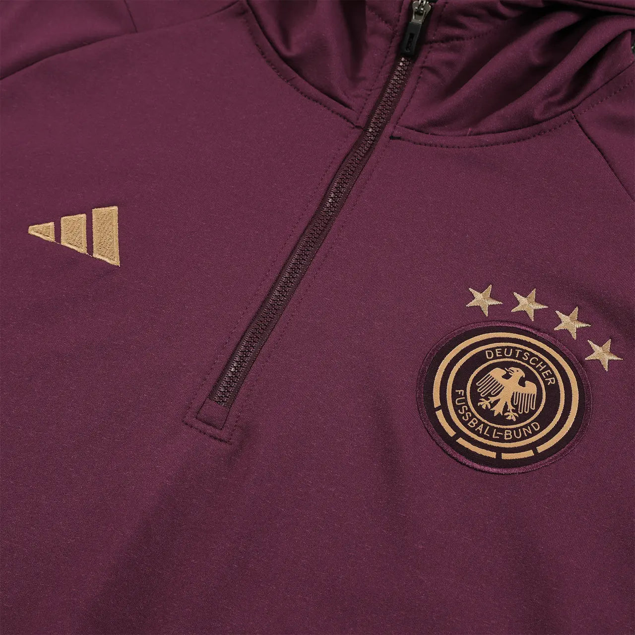 Deutschland 23-24 roter Trainingsanzug Hoodie