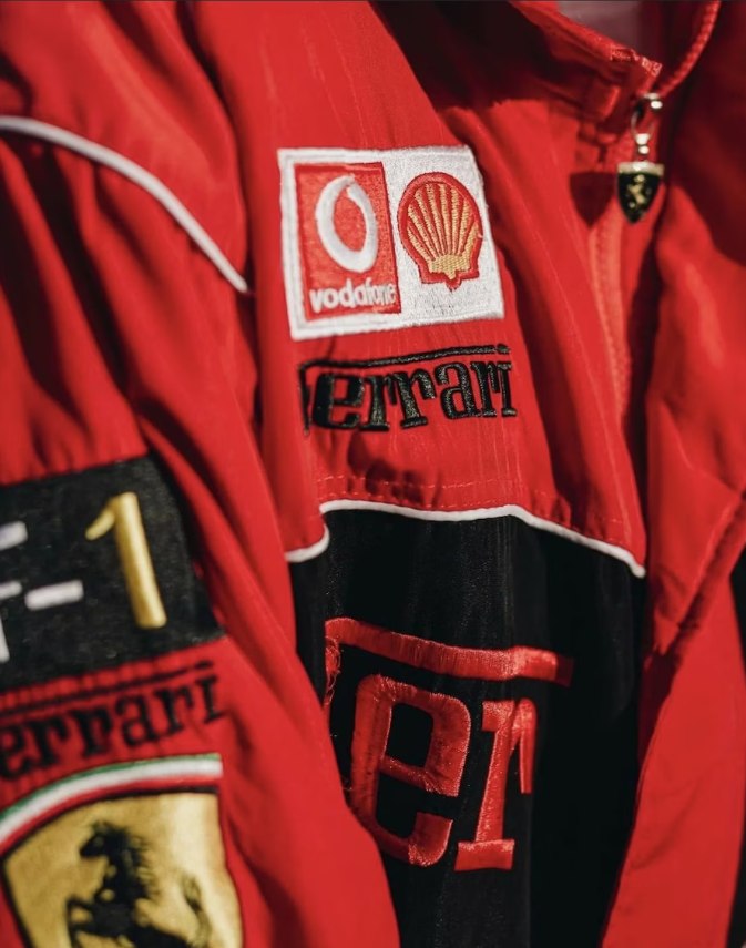 Giacca Team Corse Rari F1 – Giacca Scuderia Motorsport Rossa con Zip