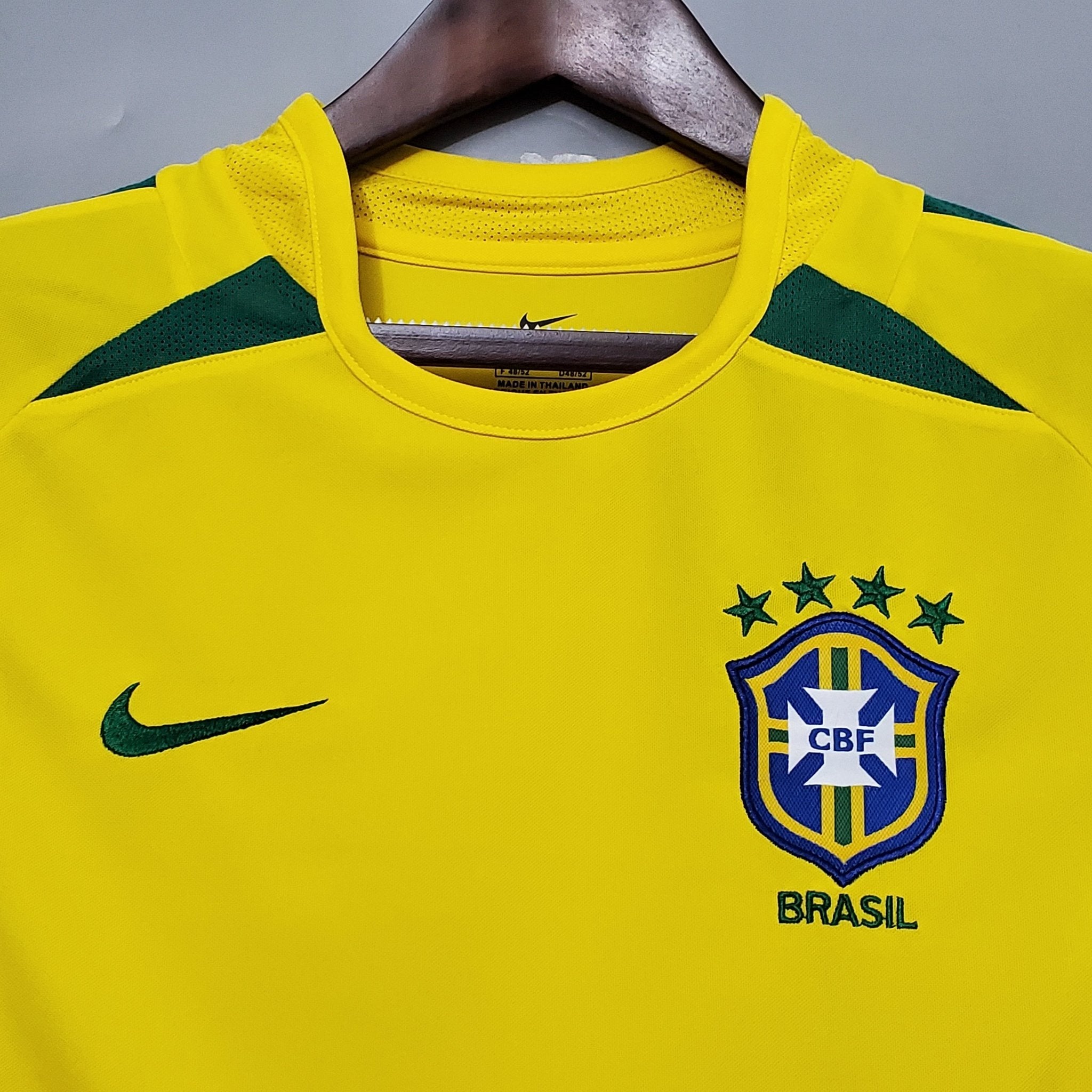 Brasilien Heim-Retro-Trikot 2002