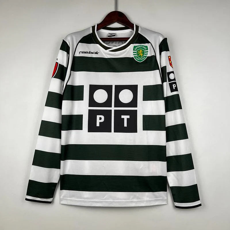 Maglia Calcio Manica Lunga Sporting Lisbona 2001/2003