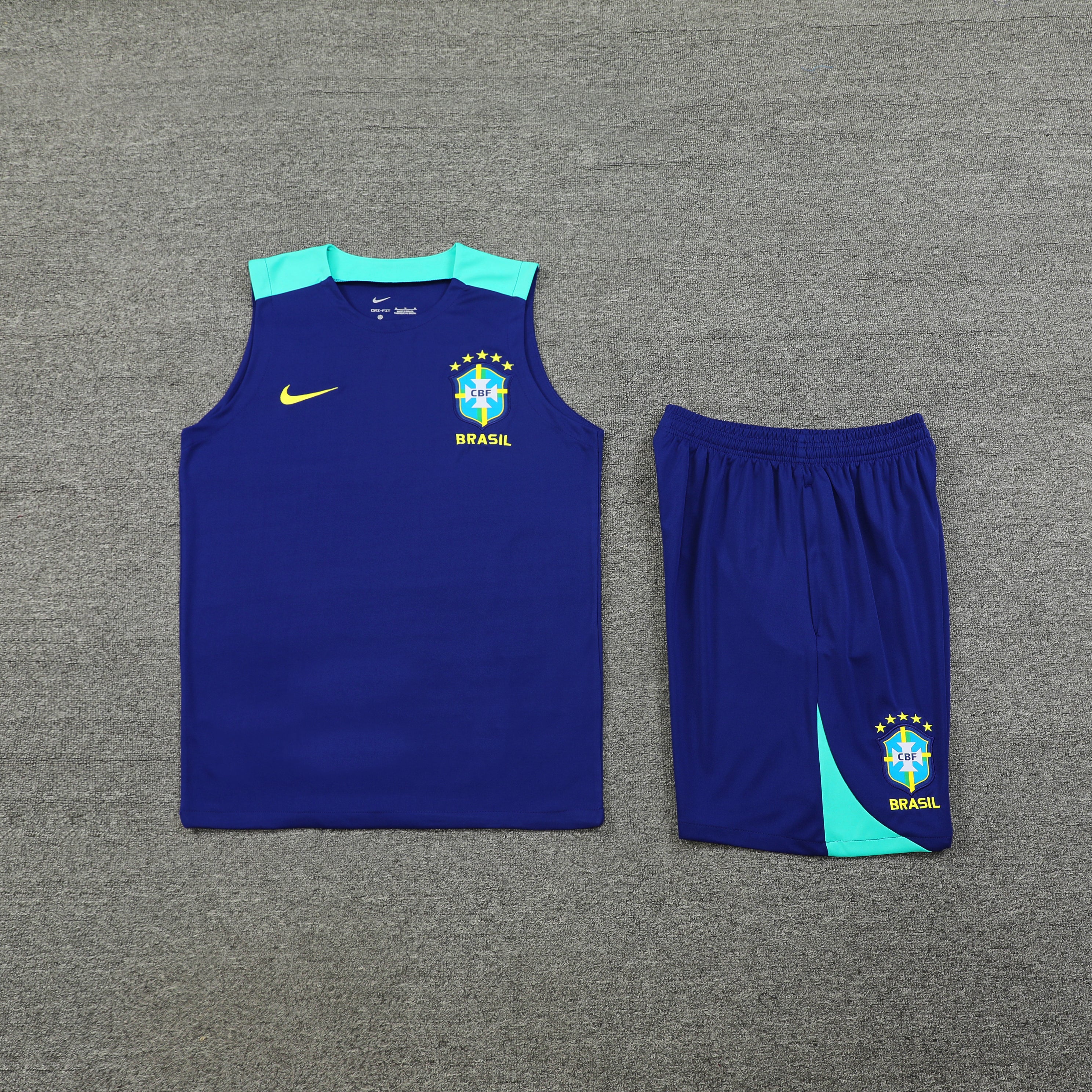 Completo Allenamento Blu Scuro Brasile 2024/25