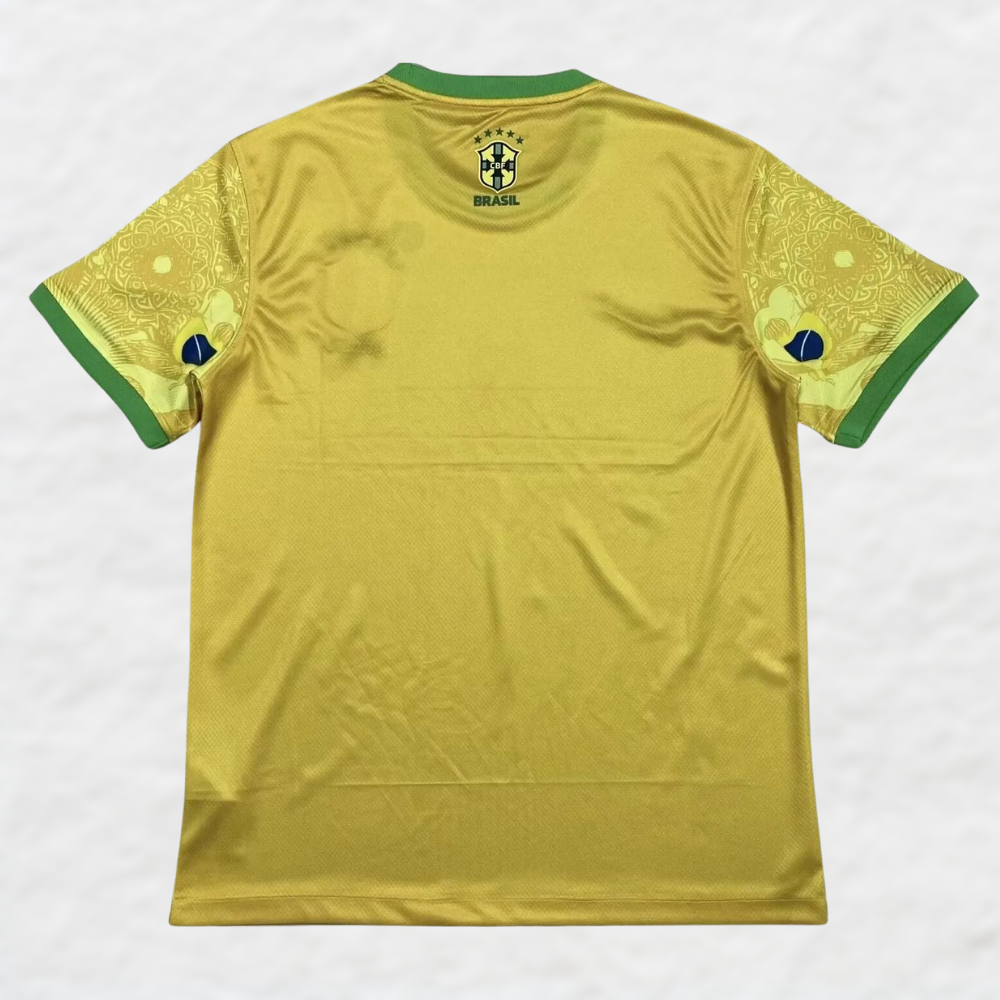 BRASILIEN 2024/25 Gelbes ‚JESUS CHRISTUS DER ERLÖSER‘ SONDEREDITION SHIRT