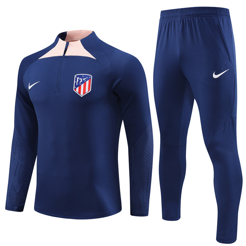 Tuta Royal Blue Atletico Madrid 23-24 (mezza zip)