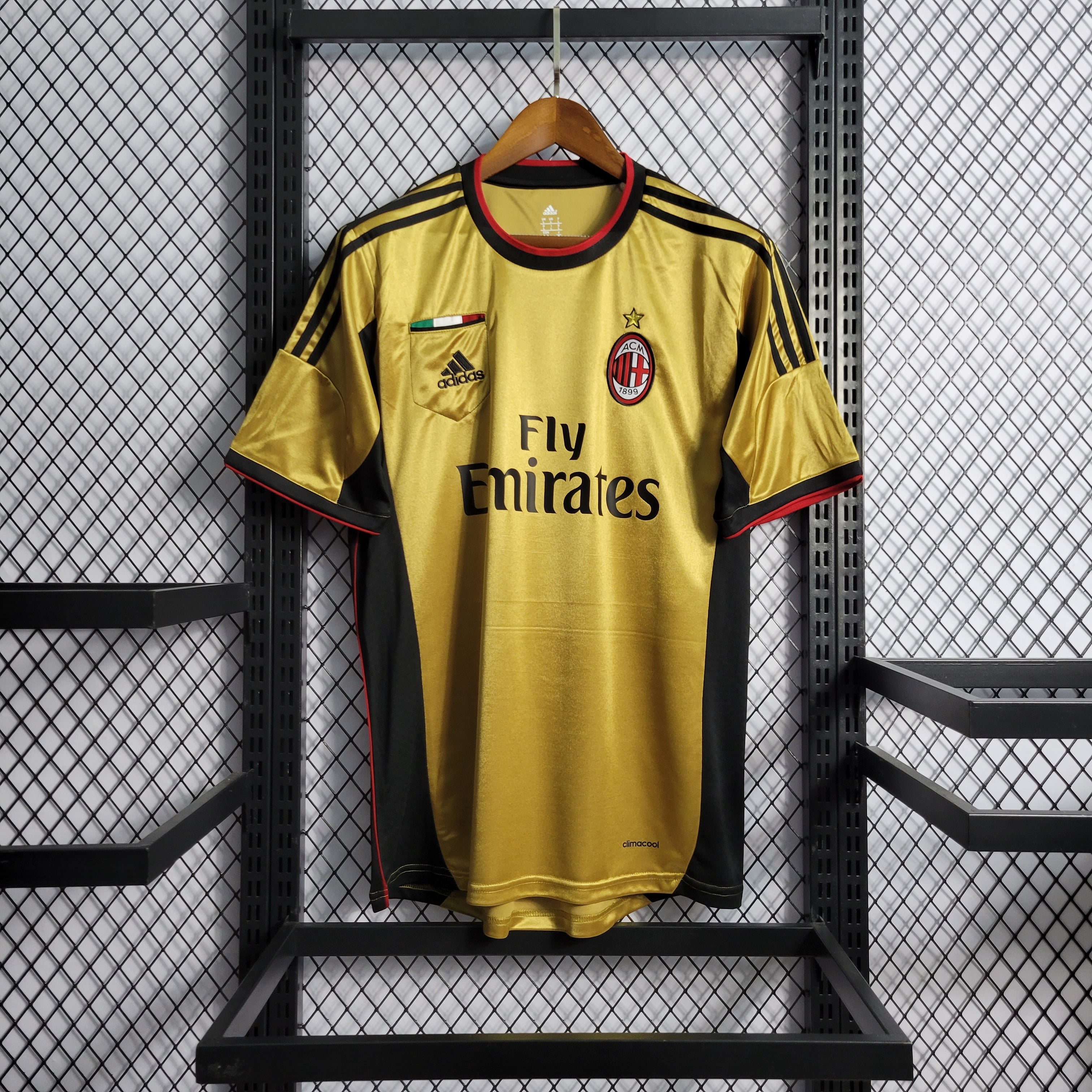 AC Milan Goldenes Trikot 2013/14 Retro