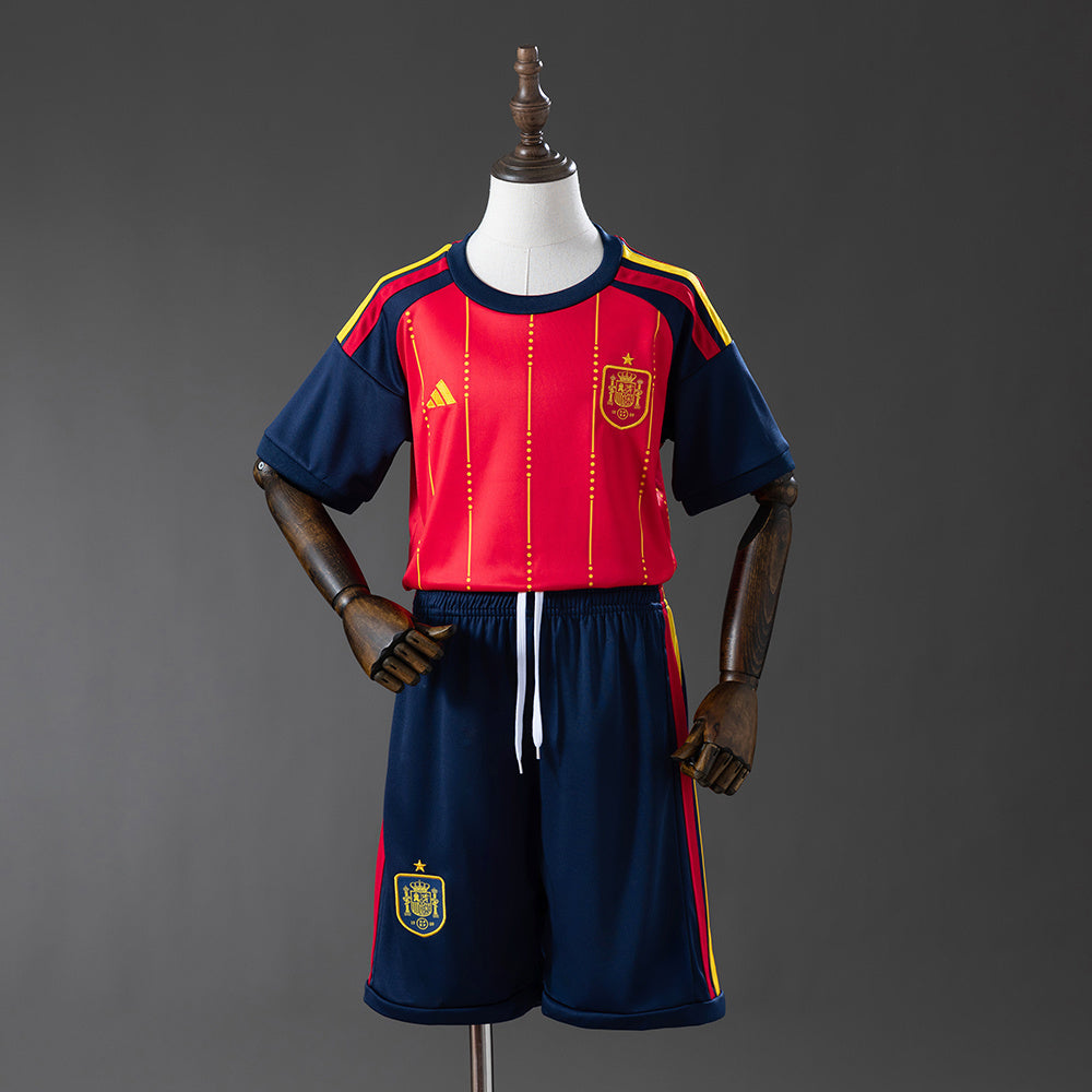 Spanien Heimtrikot Kinder 2026 Weltmeisterschaftsausgabe