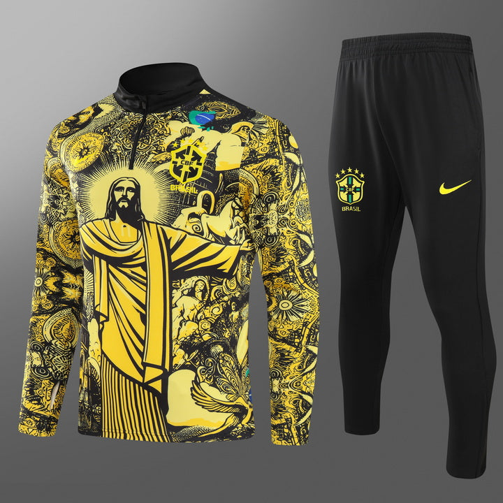 Brasilien Gelber Jesus Trainingsanzug