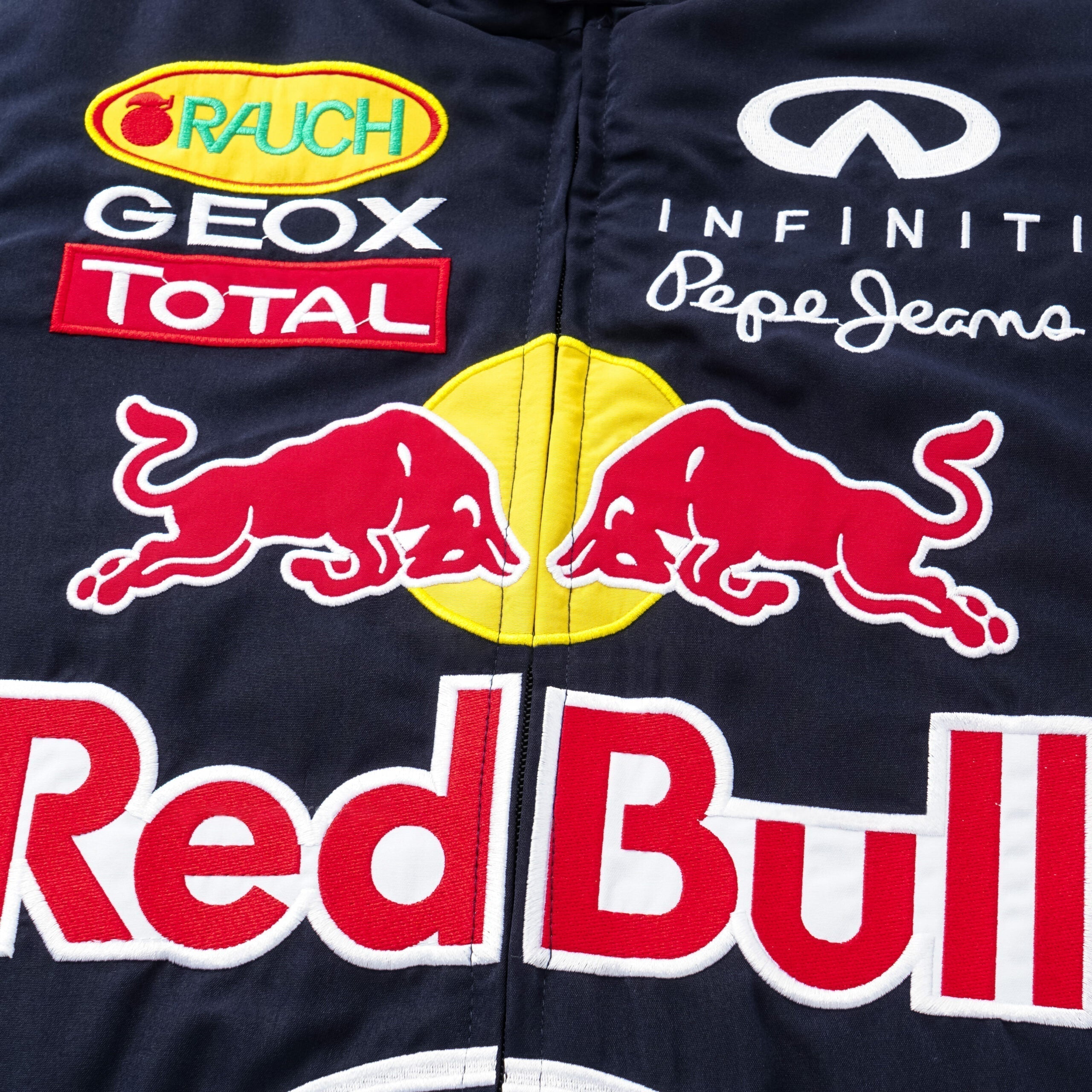 Giacca Team Corse Red Bull Racing F1 - Bomber Motorsport Blu Navy con Sponsor Ricamati