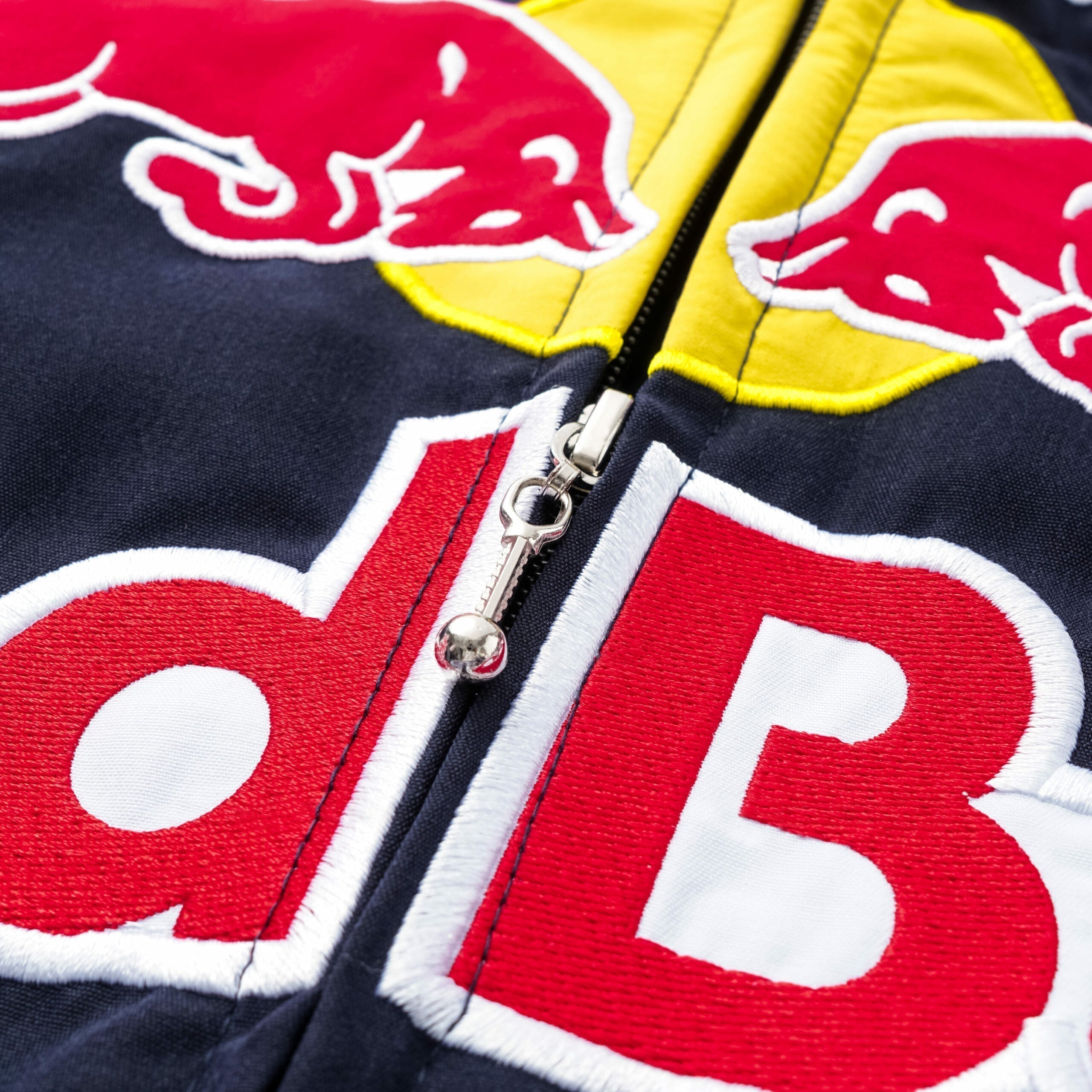 Giacca Team Corse Red Bull Racing F1 - Bomber Motorsport Blu Navy con Sponsor Ricamati