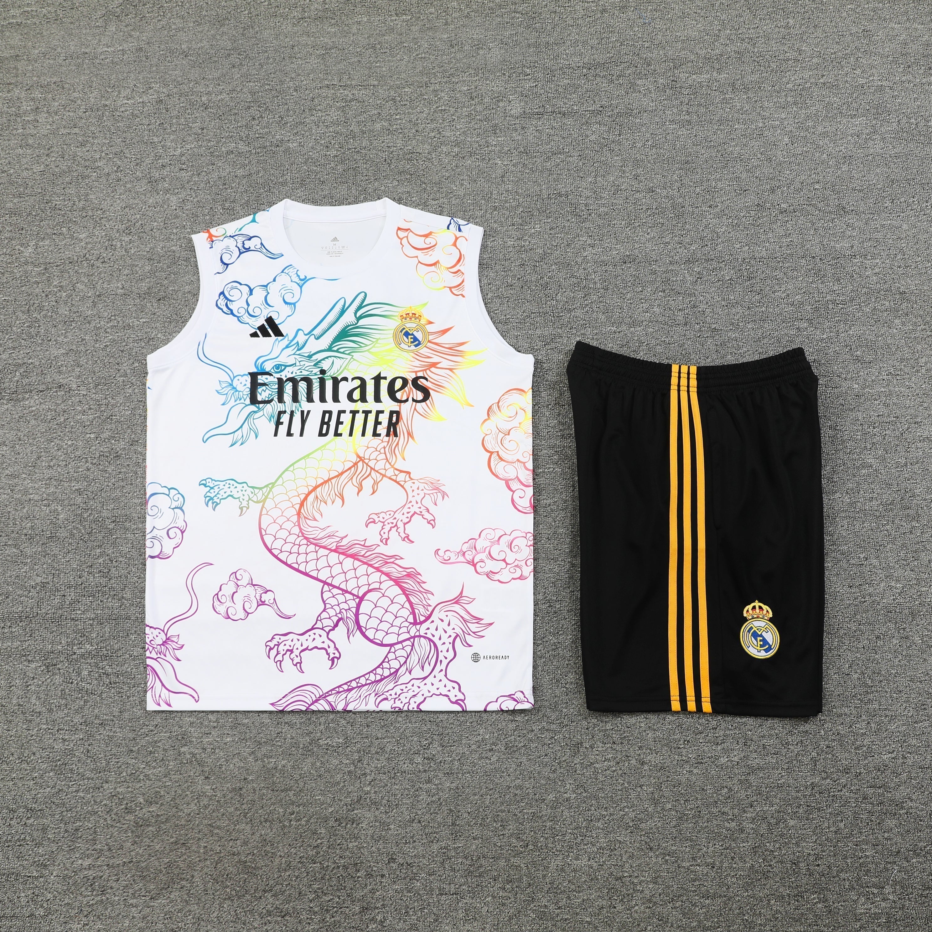 Real Madrid Trainingsset 2024/25 Weißer Drache