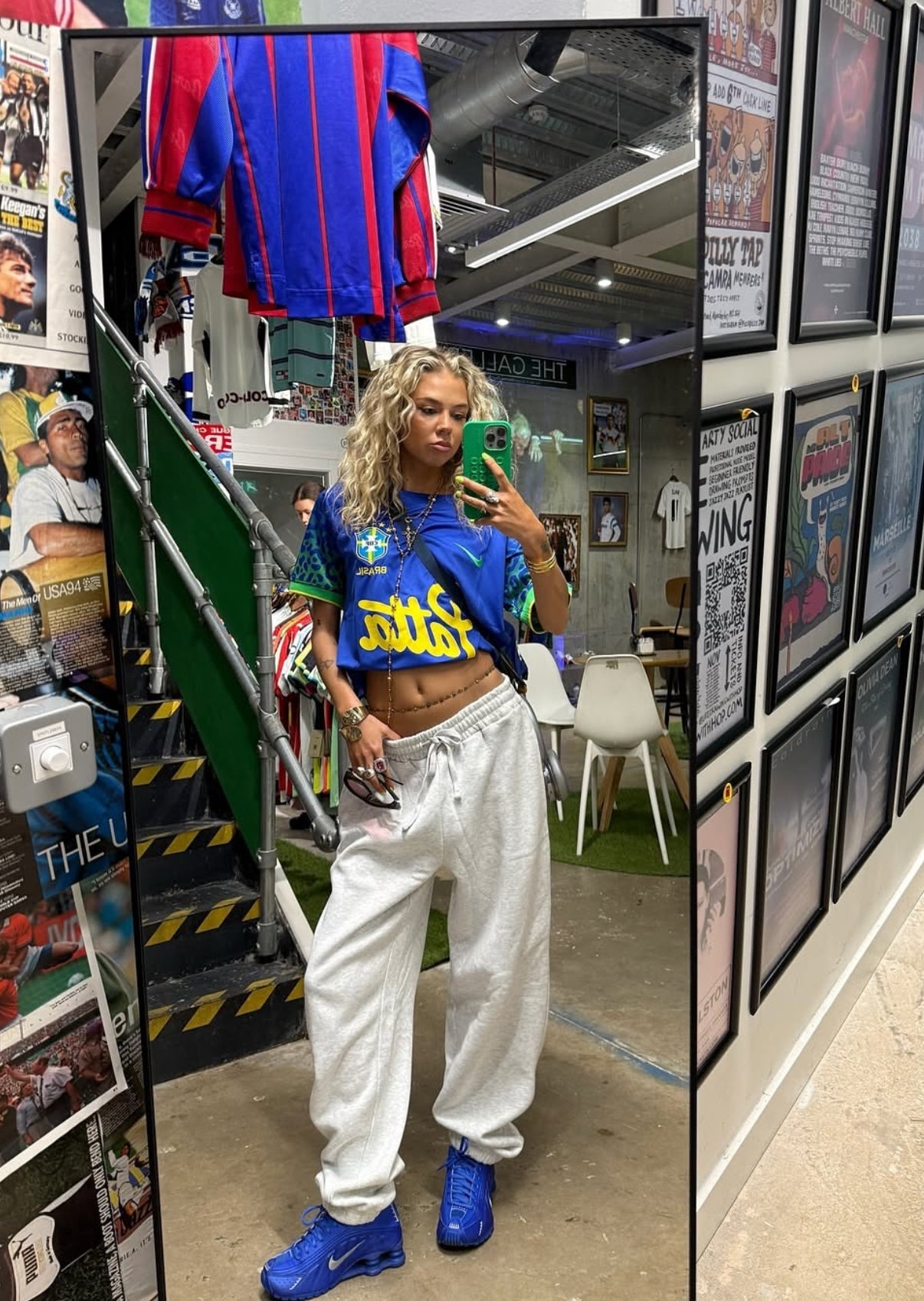 Brasilien x Patta Sonderedition Blaues Trikot