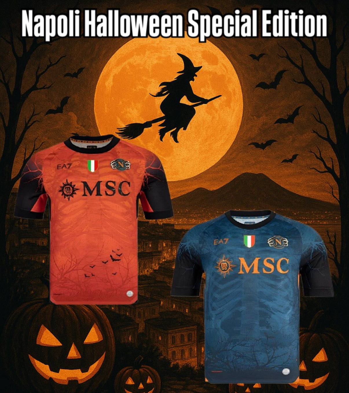 Maglia Napoli Halloween Arancione 2025/2026