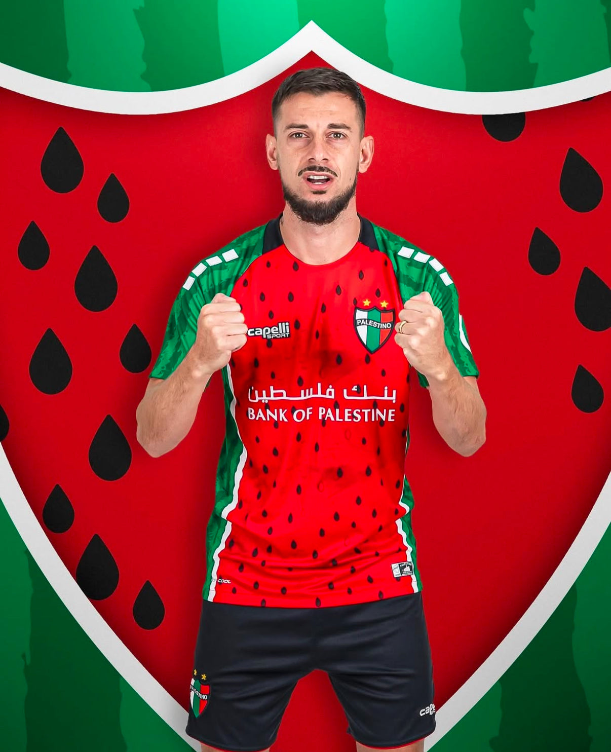 Palästina Wassermelonen Fußballtrikot Pelestino 2025/2026