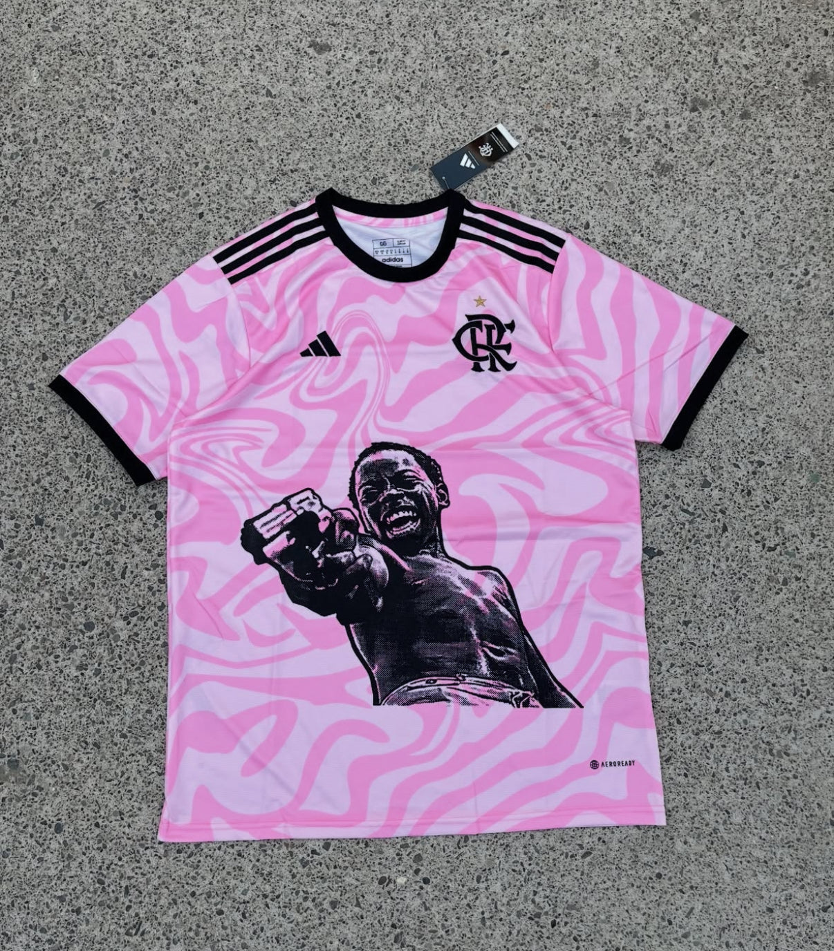 Flamengo X City of God Zé Pequeno Pink Trikot Limitierte Edition