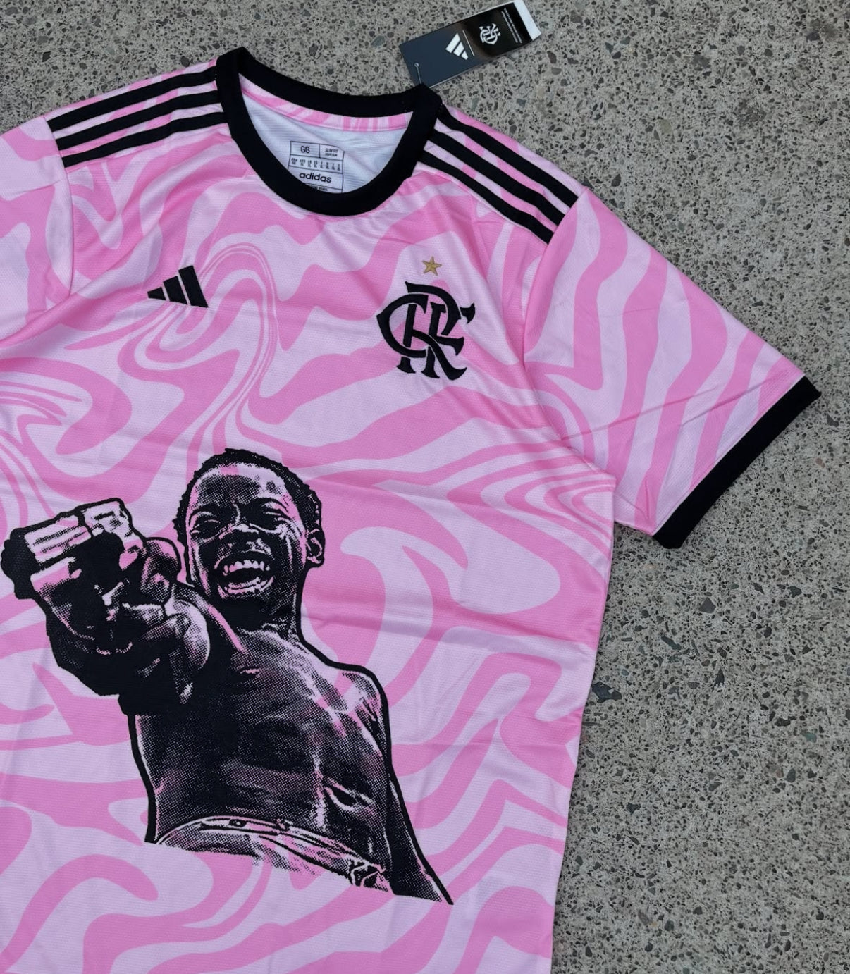 Flamengo X City of God Zé Pequeno Pink Trikot Limitierte Edition
