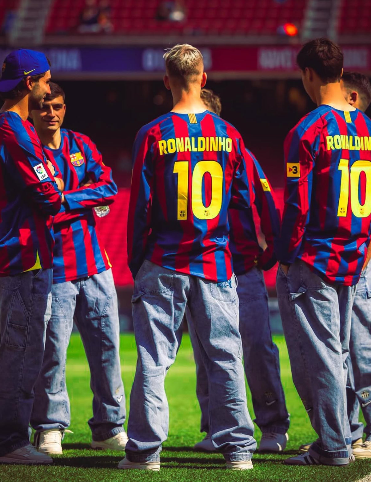 Ronaldinho Retro-Trikot Langarm Barcelona 2005