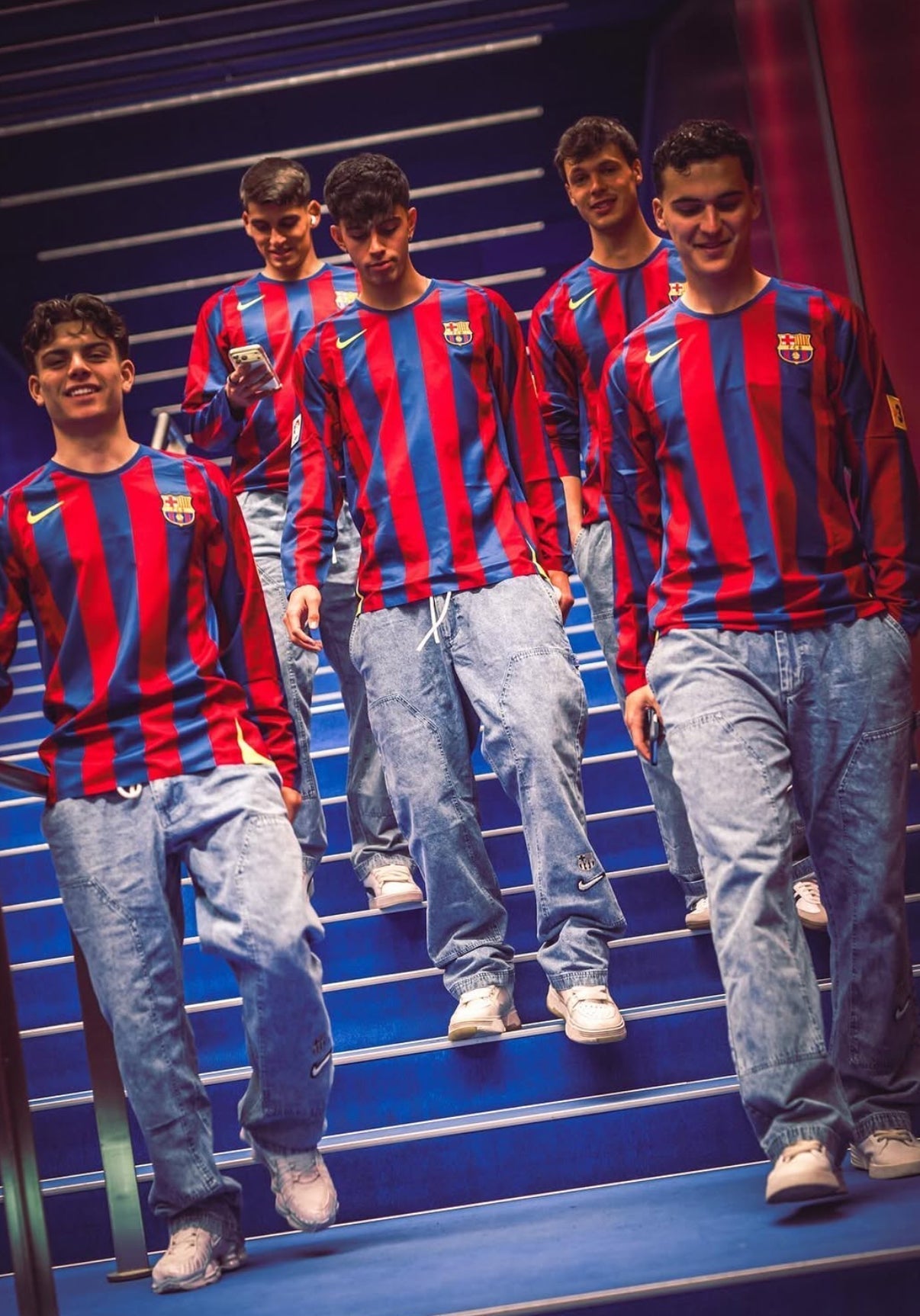 Ronaldinho Retro-Trikot Langarm Barcelona 2005