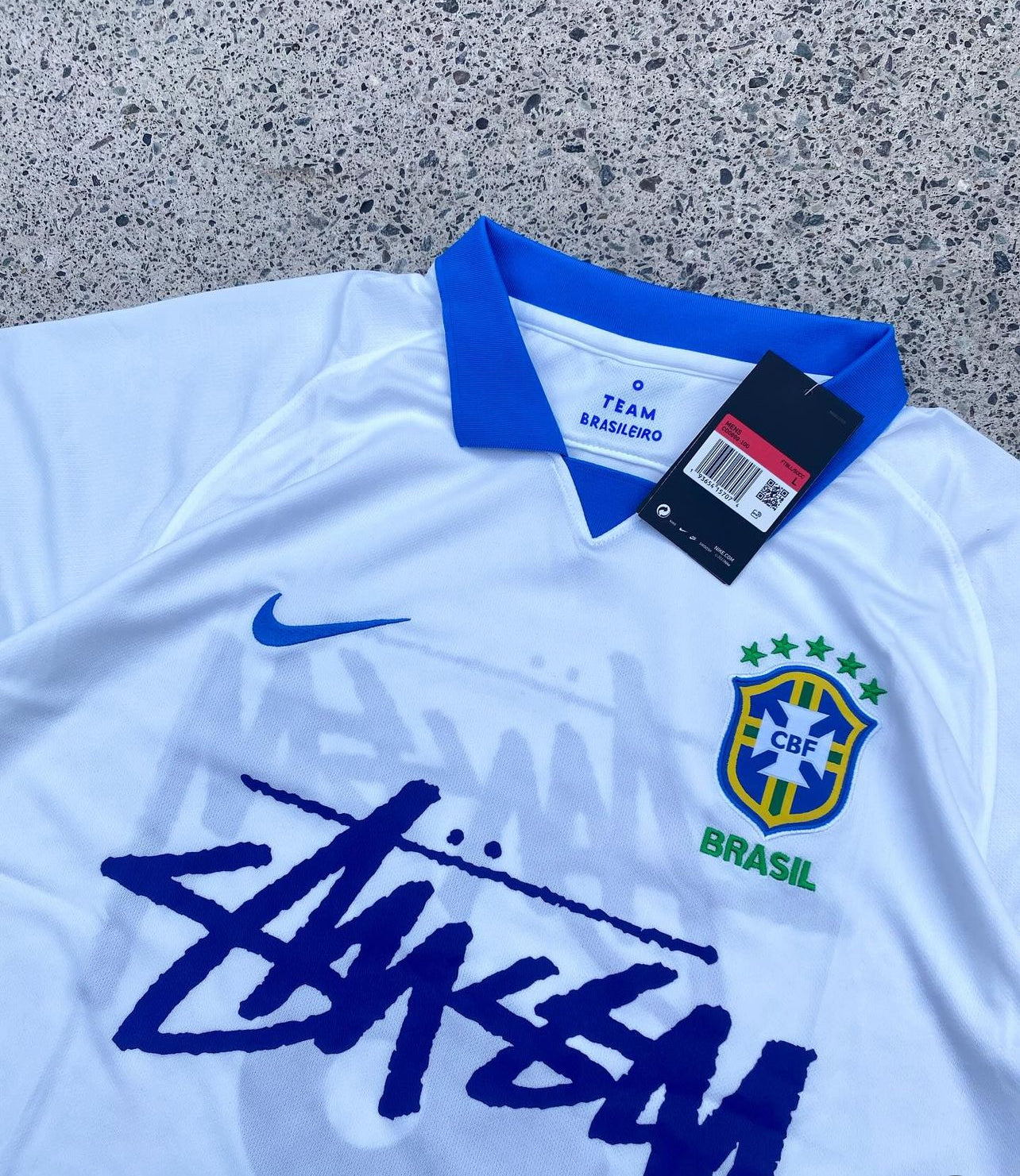 Brasilien weiß und blau 2019 Stussy Sonderedition