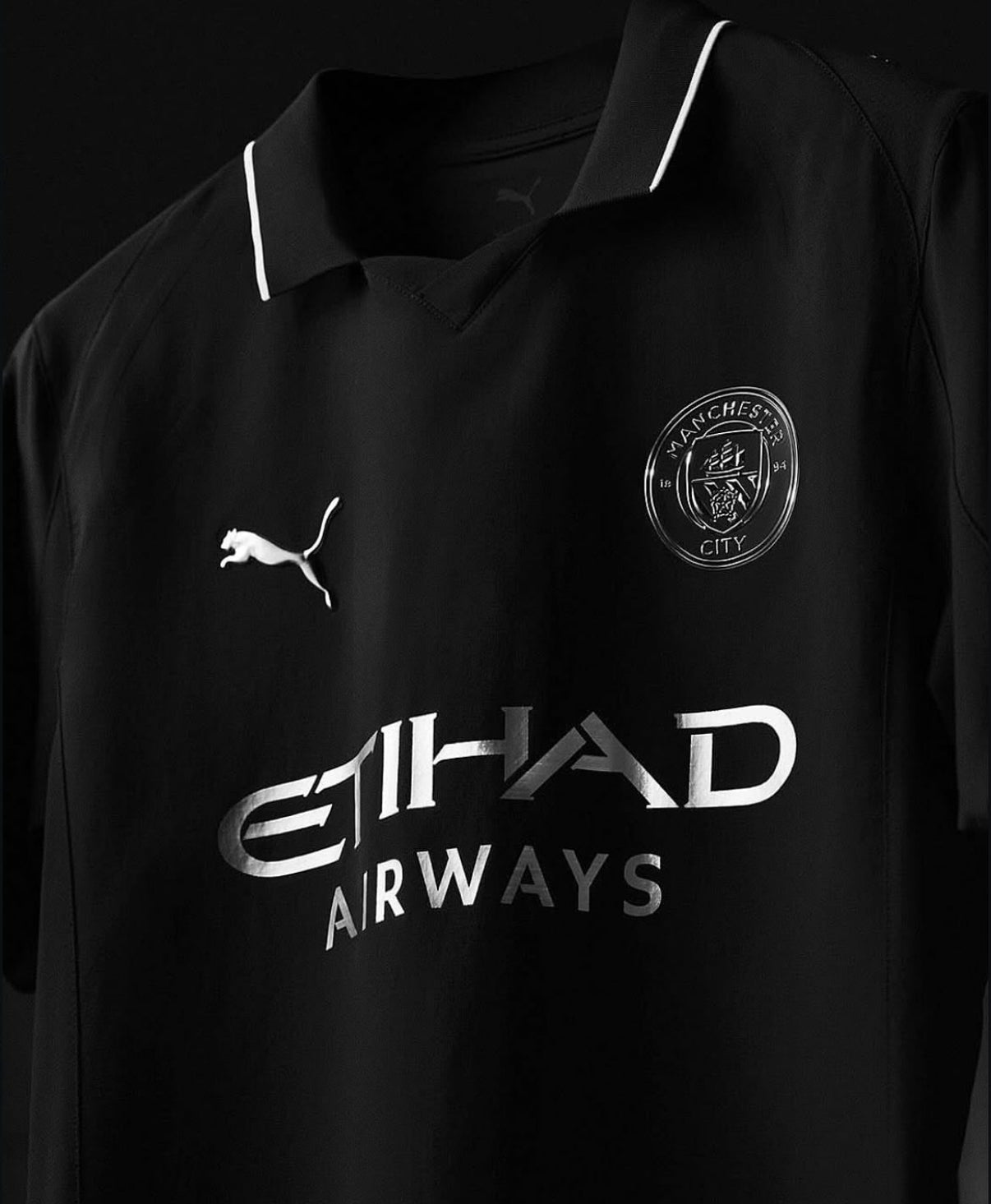 Manchester City 2025/2026 Schwarzes Auswärtstrikot