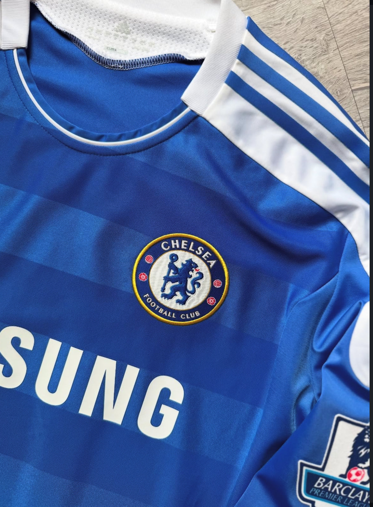 Chelsea 2011-2012 Retrotrikot mit langen Ärmeln