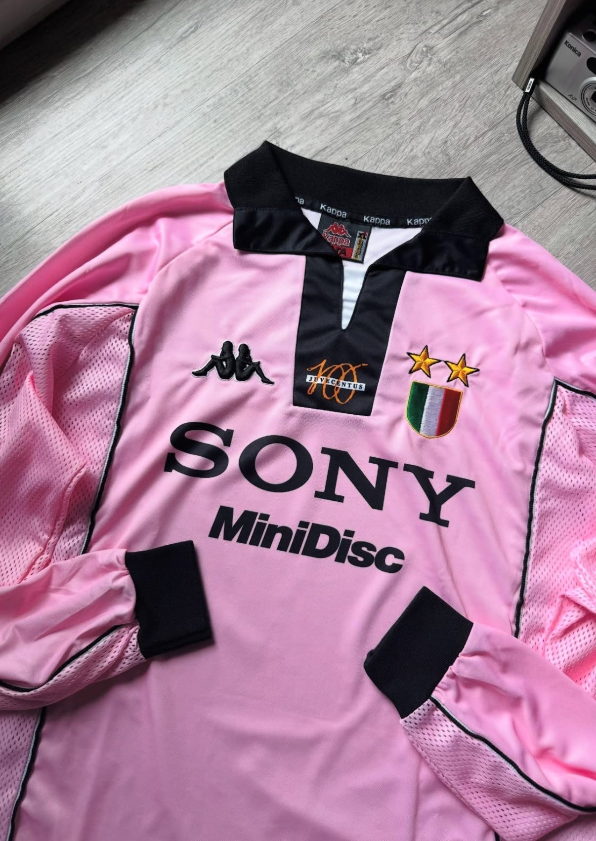 Maglia Retro Maniche Lunghe Rosa Juventus 1997-1998