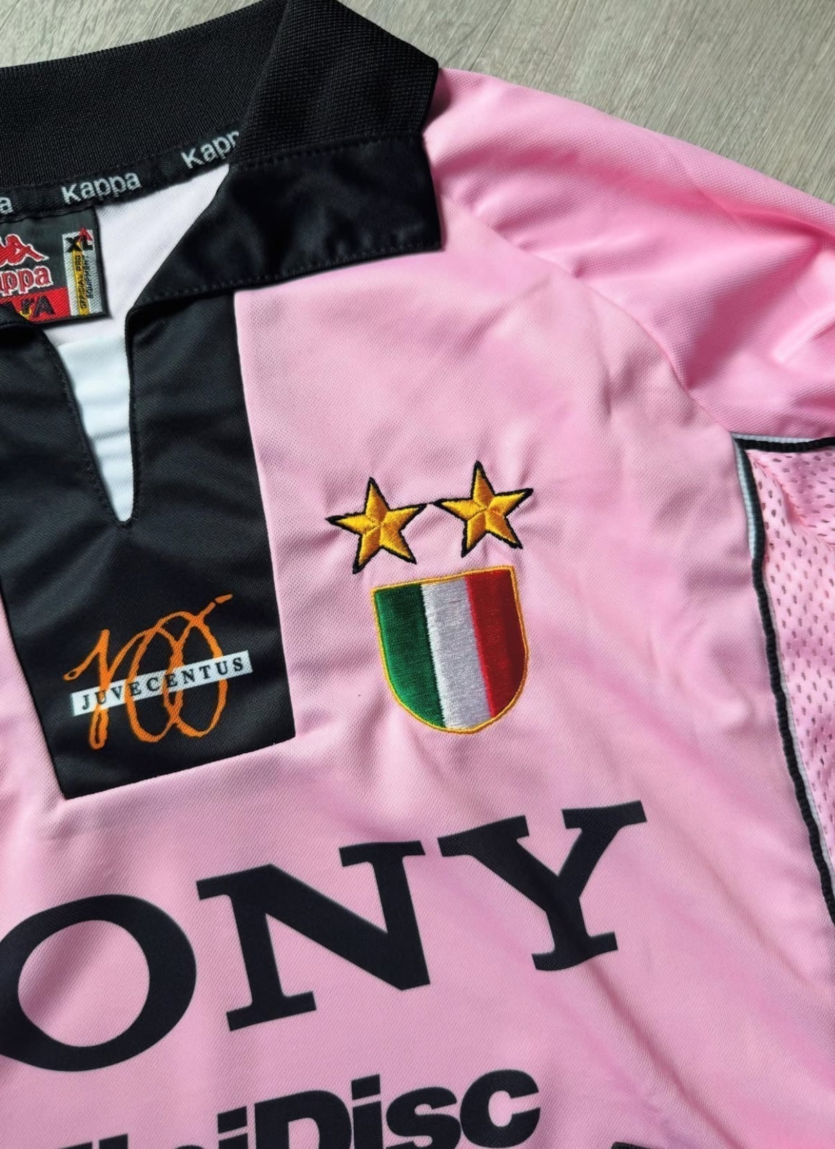Maglia Retro Maniche Lunghe Rosa Juventus 1997-1998
