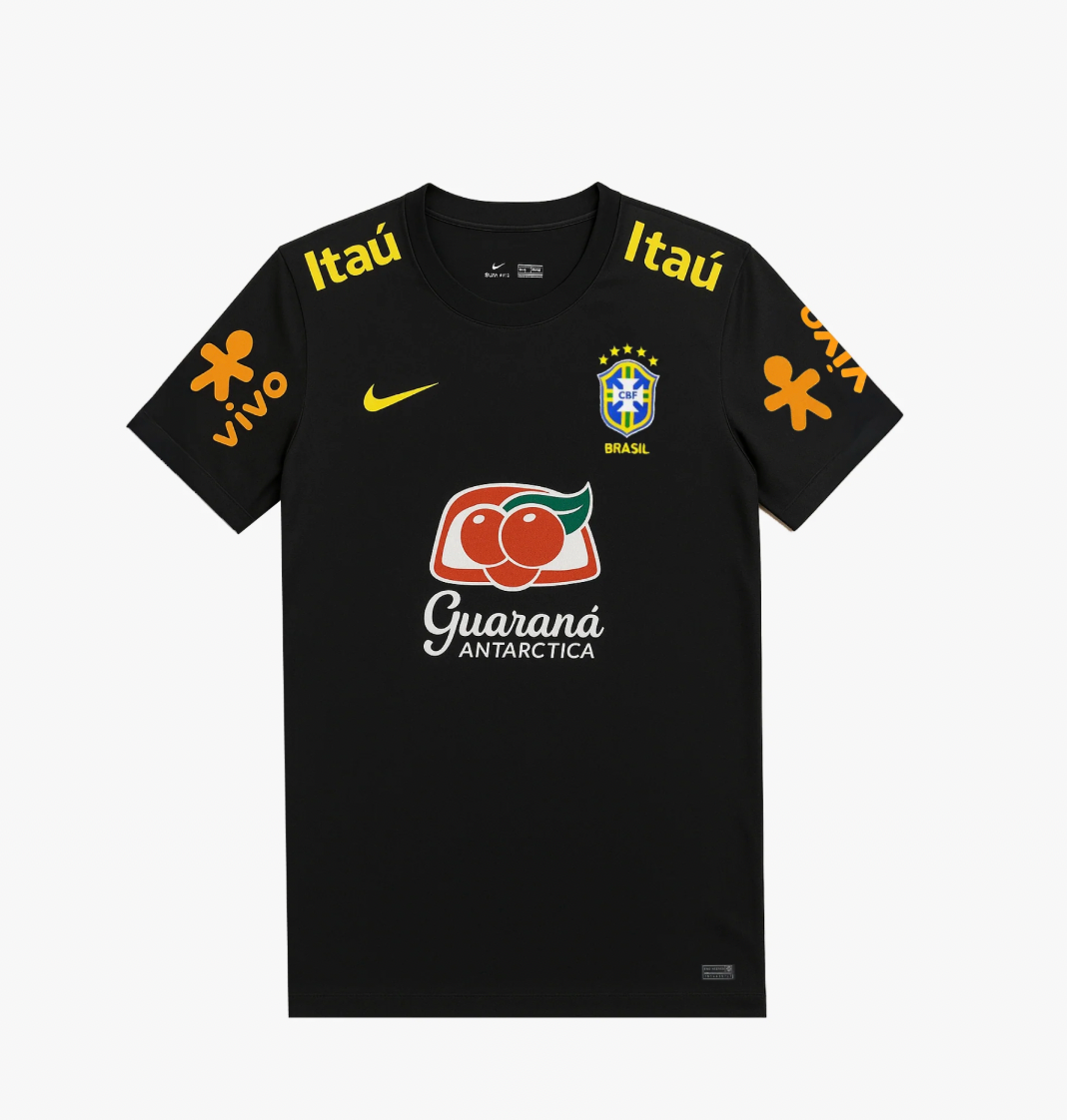 Brasilien Schwarzes Guaraná Trikot